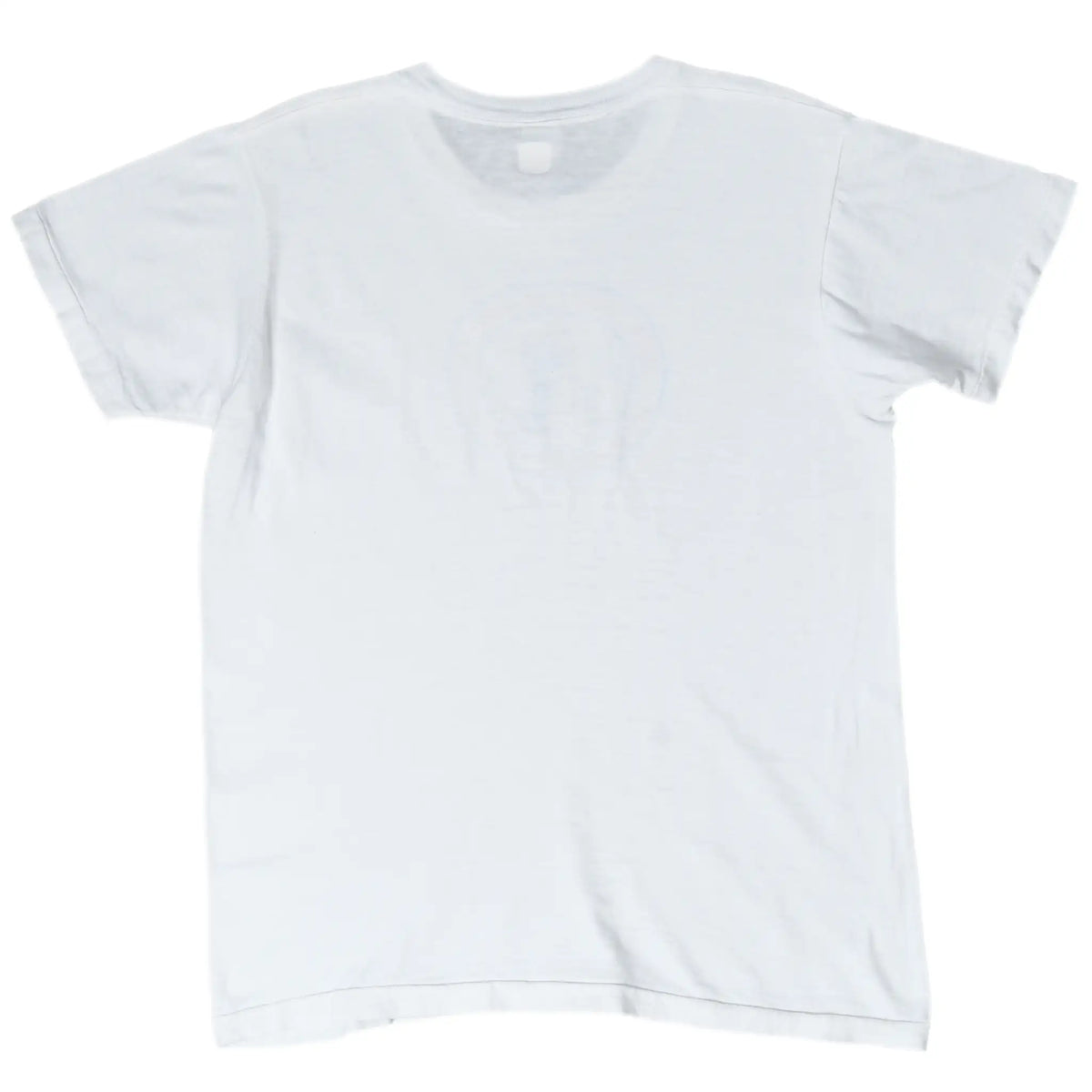 Back of plain white Boy Scouts of America short-sleeve T-shirt