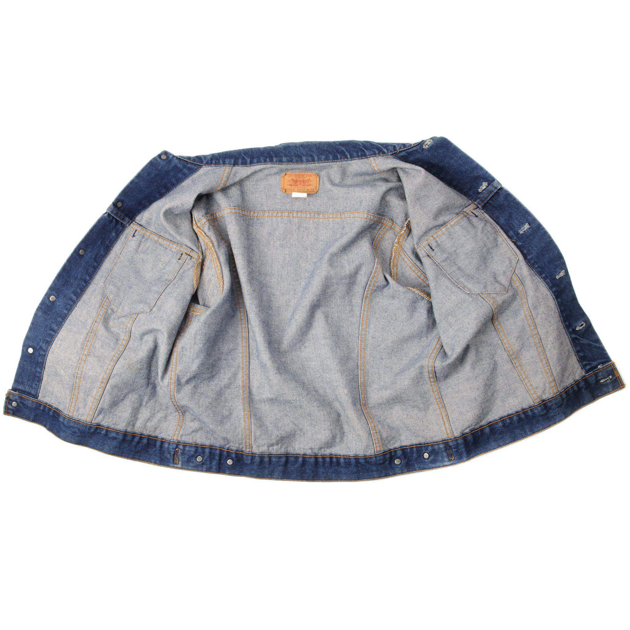 VINTAGE LEVIS JACKET SINGLE STITCH SIZE 44 MADE IN USA