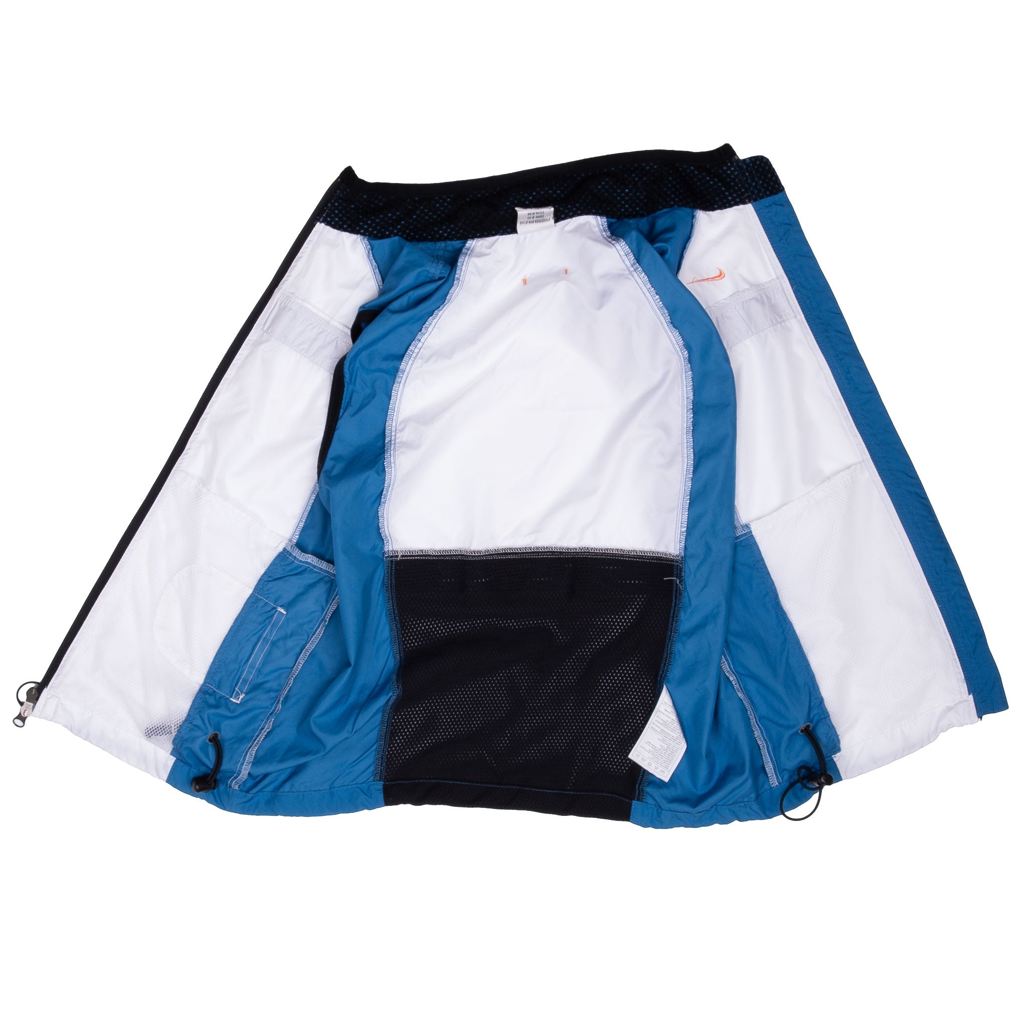 Vintage Nike Blue Swoosh Running Vest Jacket 1990S Size Small Women