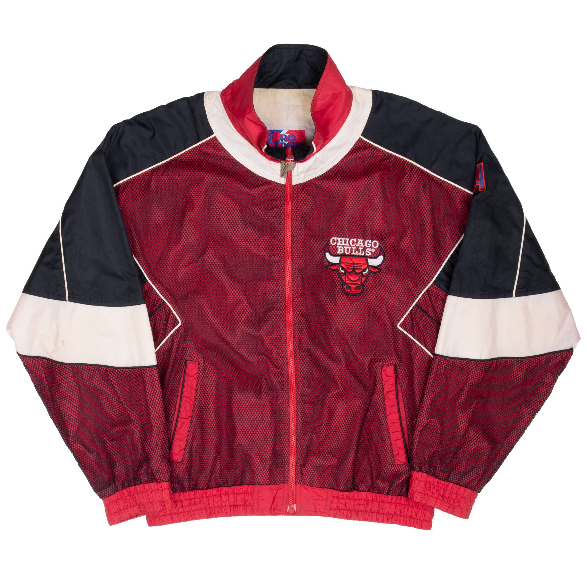 Vintage Nba Chicago Bulls 1990S Windbreaker Pro Player Jacket Size Medium