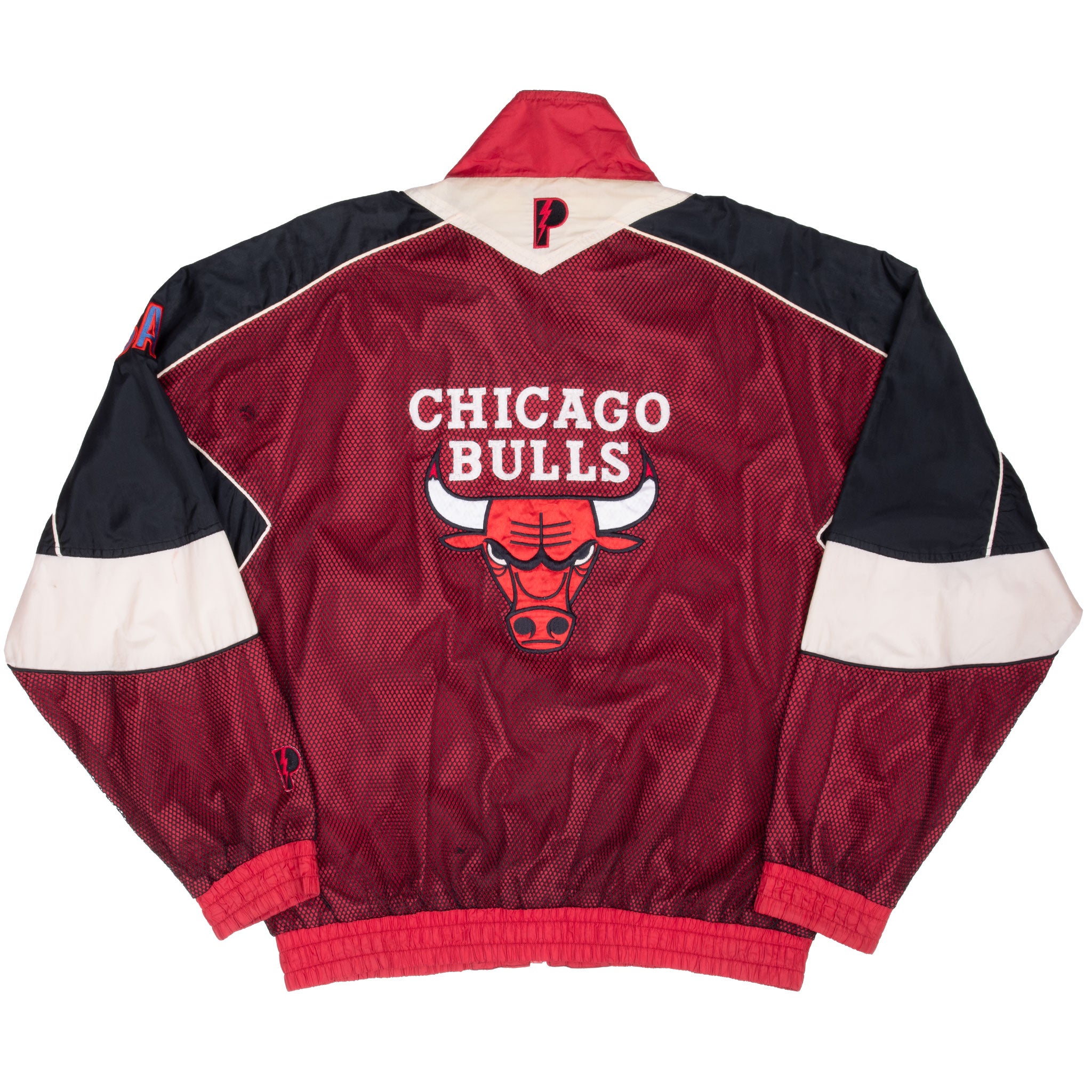 Vintage Nba Chicago Bulls 1990S Windbreaker Pro Player Jacket Size Medium