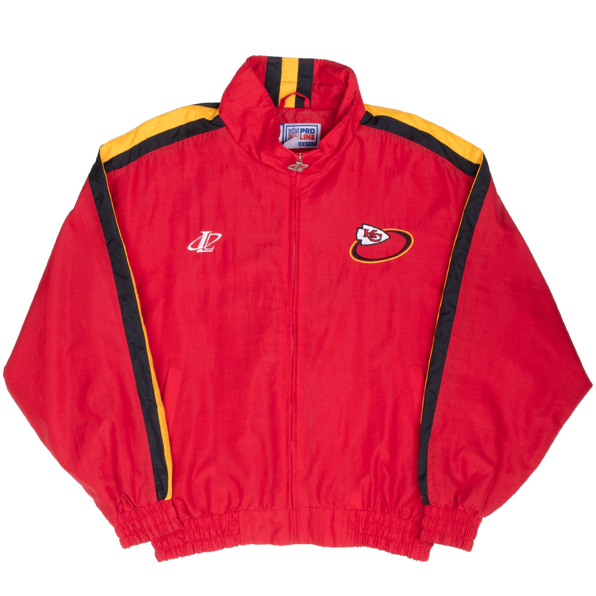 Vintage Nfl Kansas City Chiefs Logo Athletic Windbreaker Jacket 1990S Size Large