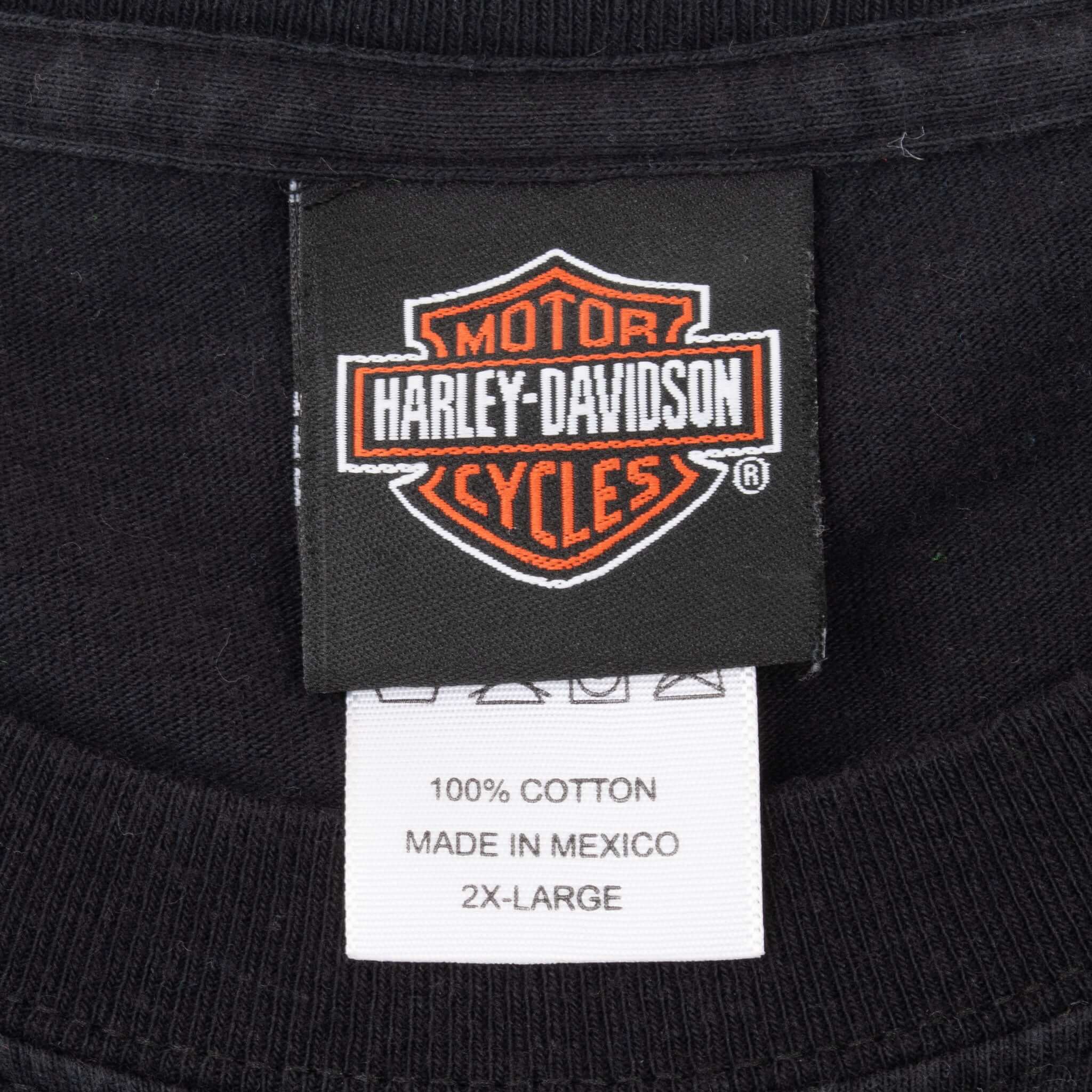 Vintage Harley Davidson San Diego California Black Tee Shirt 2008 Size XL