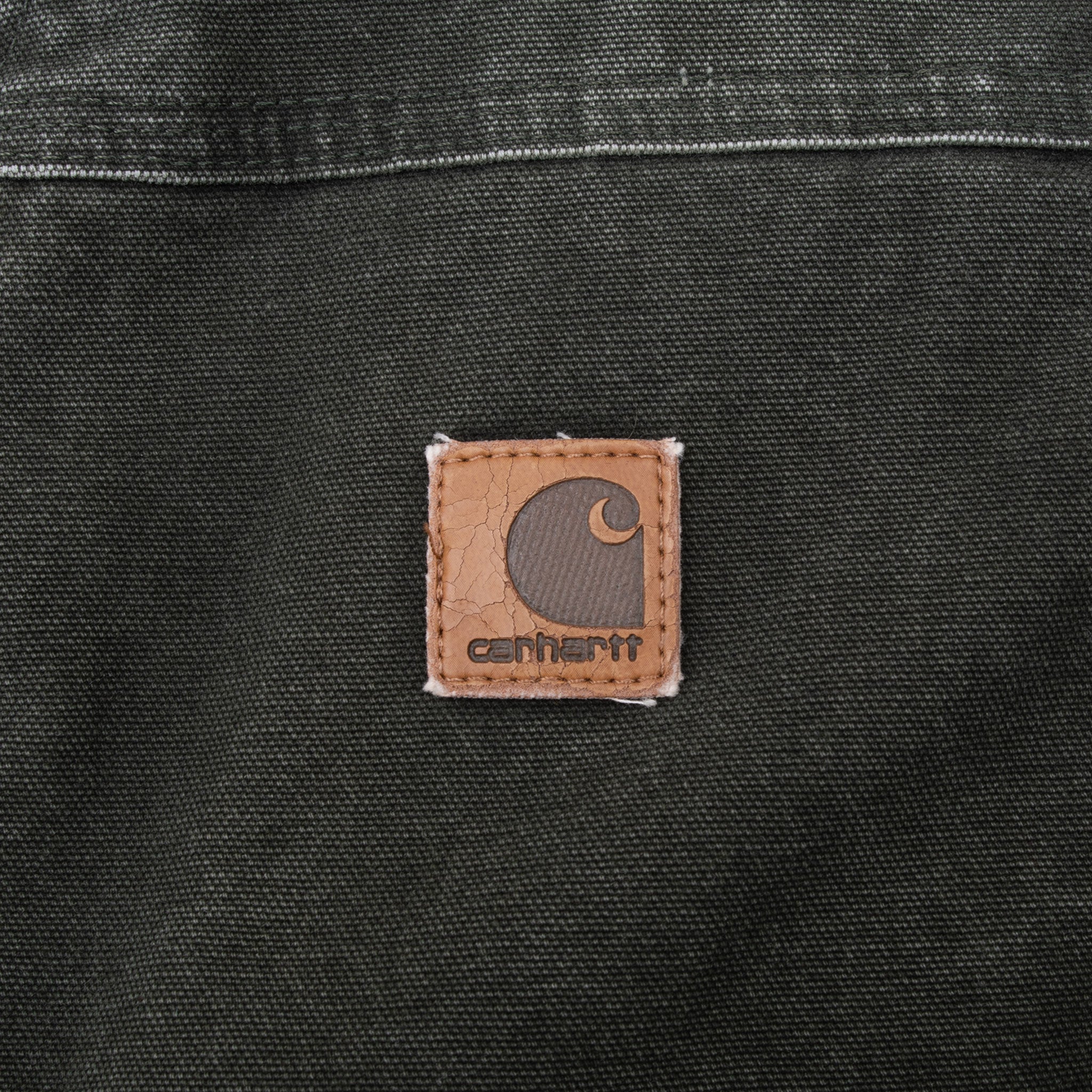 Vintage Carhartt Quilted Lined Green Vest Jacket Size XL V23Mos