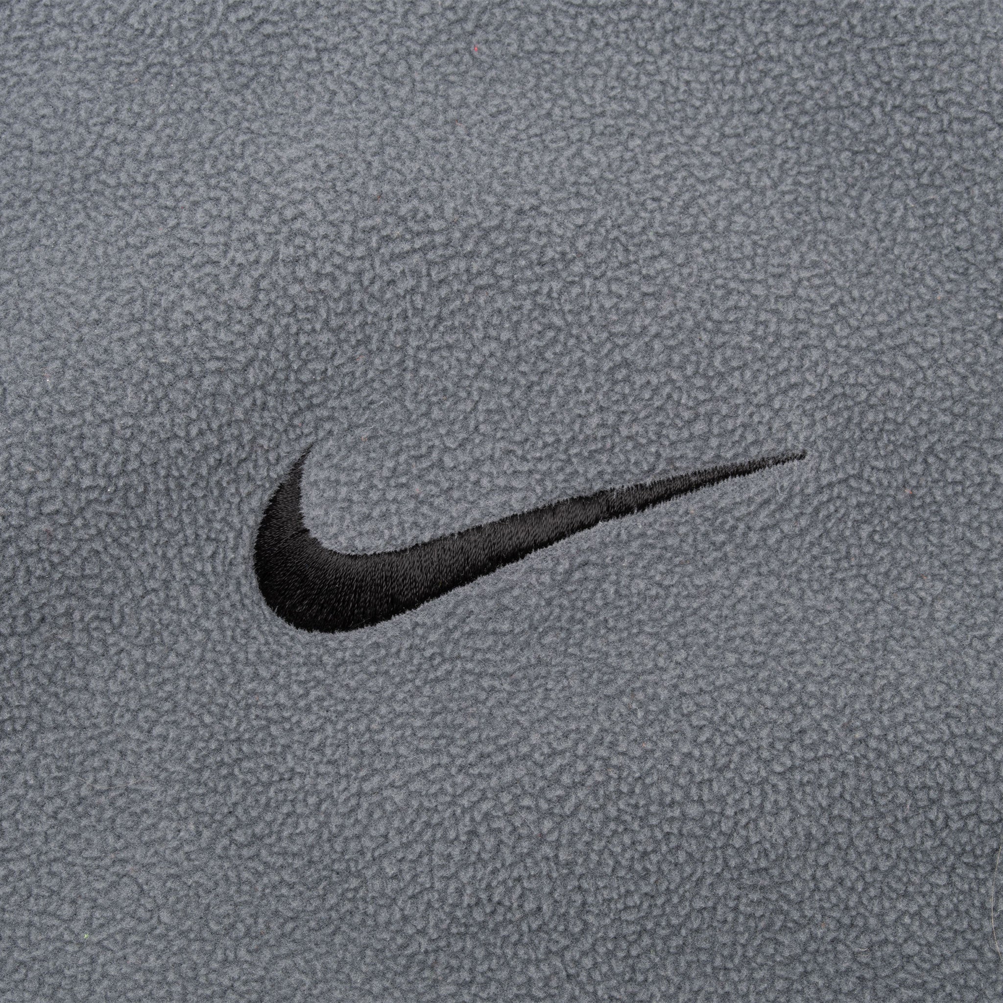 Vintage Nike Classic Swoosh Dark Grey Fleece Jacket 2000S Size XL