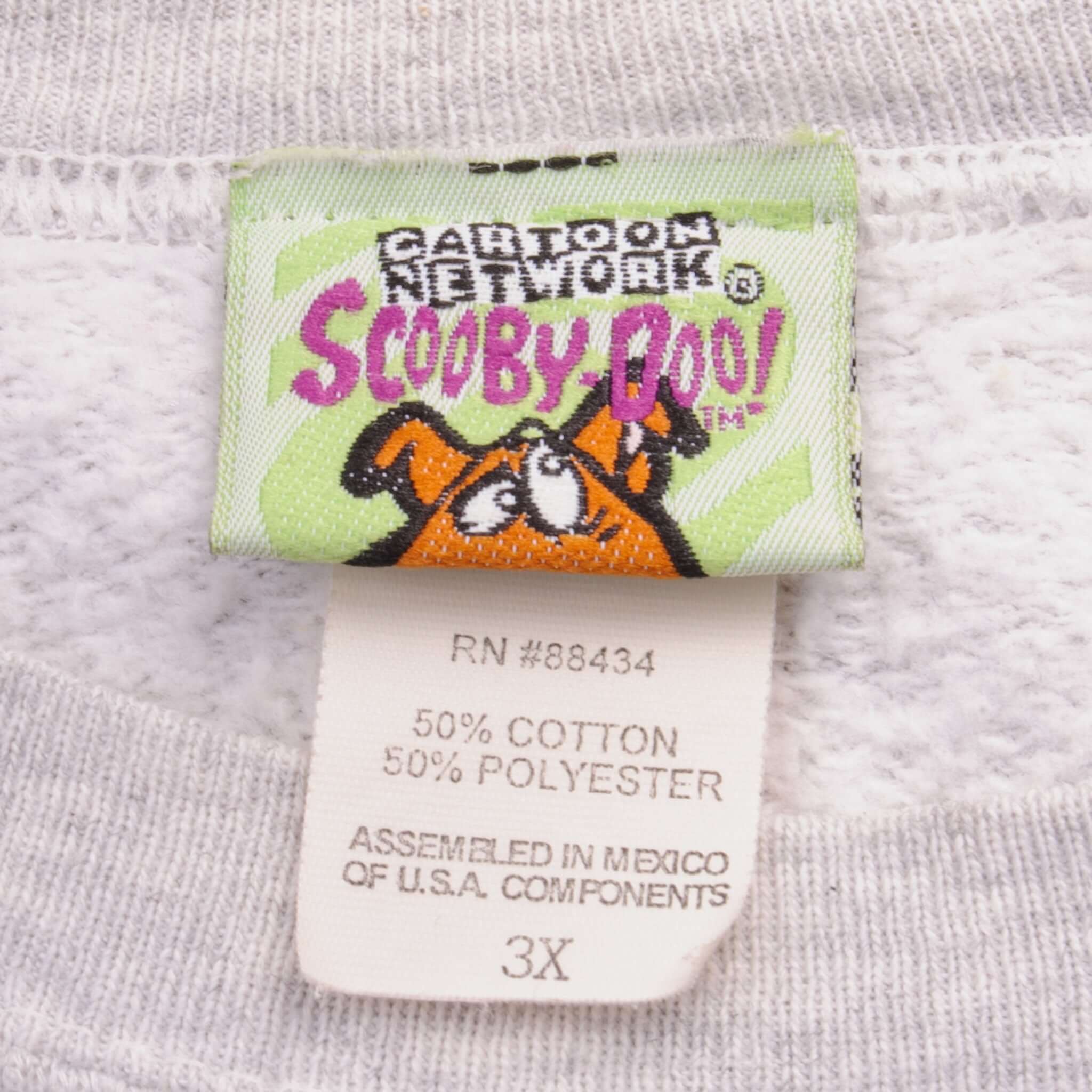 Vintage Ruh-Roh Scooby Doo Grey Sweatshirt 1997 Size 3XL