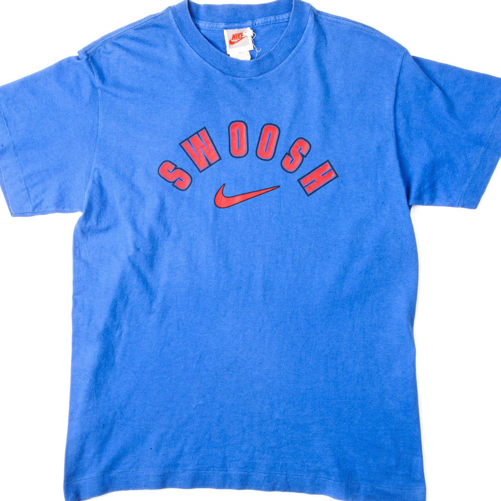 VINTAGE NIKE TEE SHIRT SWOOSH SIZE MEDIUM MADE IN USA 1987-1992