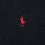 Vintage Polo Ralph Lauren Black Quarter 1/4 Zip Sweater 1990s Size Large