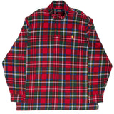 Vintage Polo Ralph Lauren Scottish Plaid Quarter 1/4 Zip Sweater Size 2XL