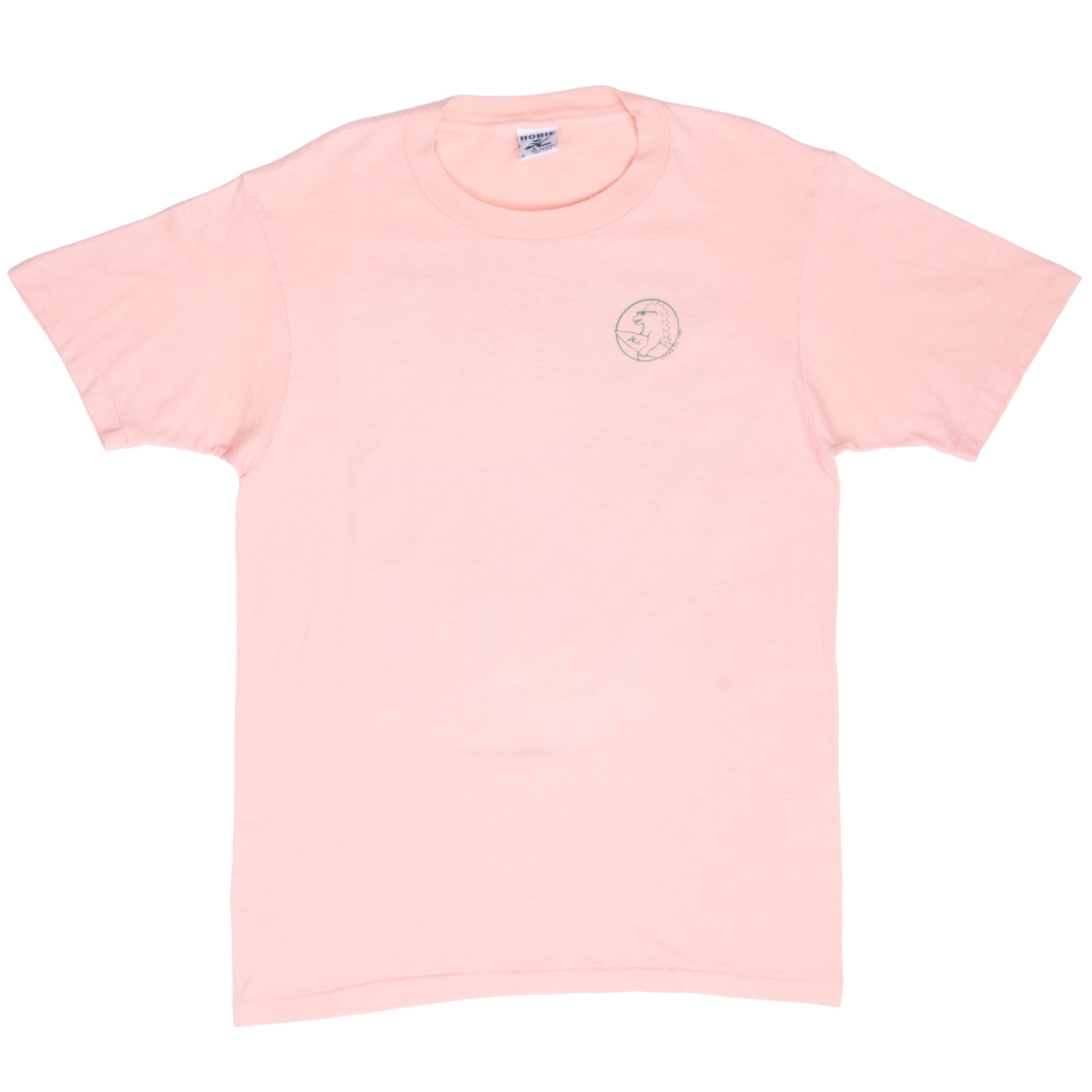 Vintage Surf Monster Niagara Fall Hobie Pink Tee Shirt 1987 Size Small Made In Usa With Single Stitch Sleeves