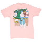 Vintage Surf Monster Niagara Fall Hobie Pink Tee Shirt 1987 Size Small Made In Usa With Single Stitch Sleeves