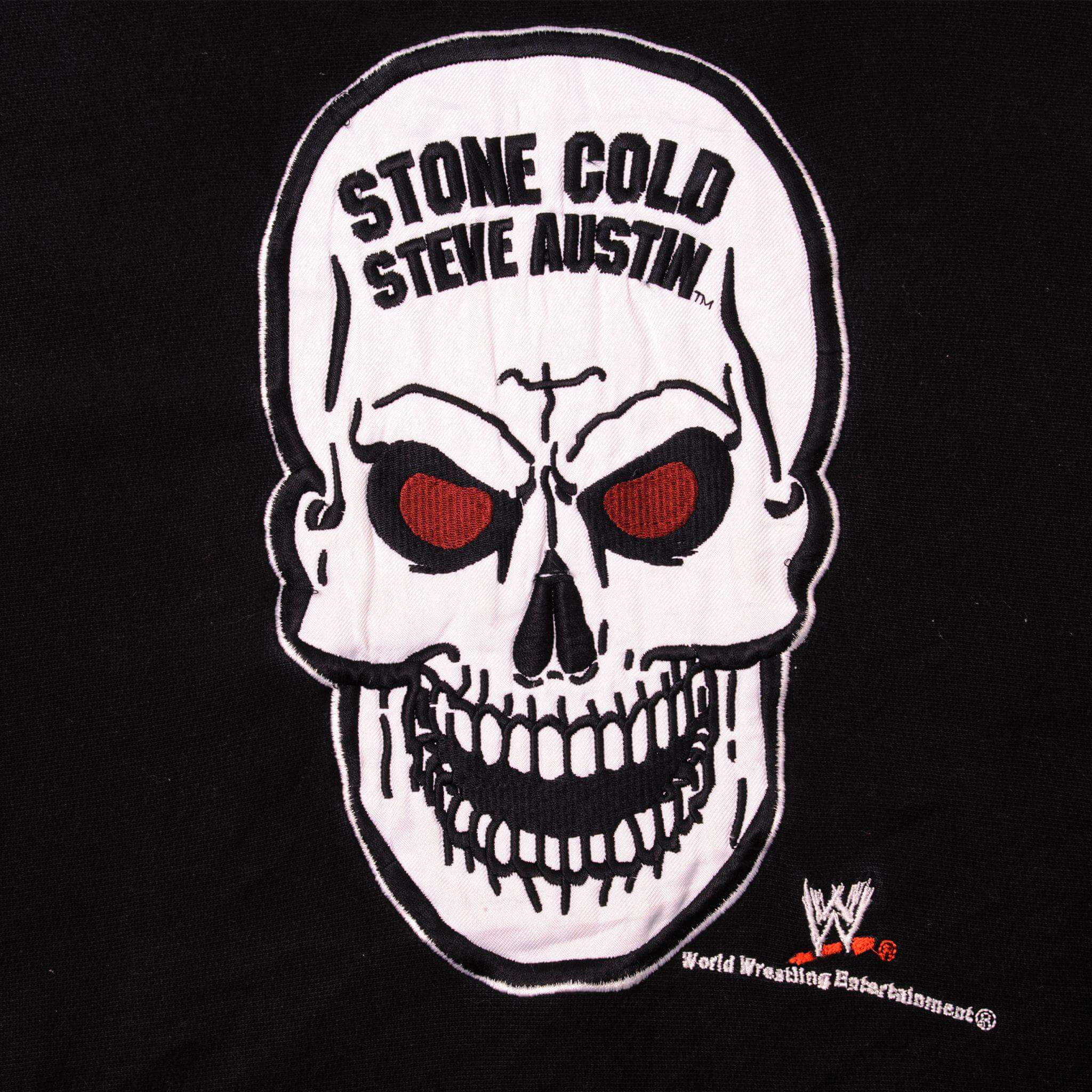 VINTAGE WWE WRESTLING STONE COLD STEVE AUSTIN HOODIE Early 2000s SIZE XL