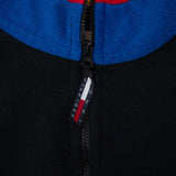 Vintage Tommy Hilfiger Black Quarter Zip Fleece Jacket 1990S Size XL