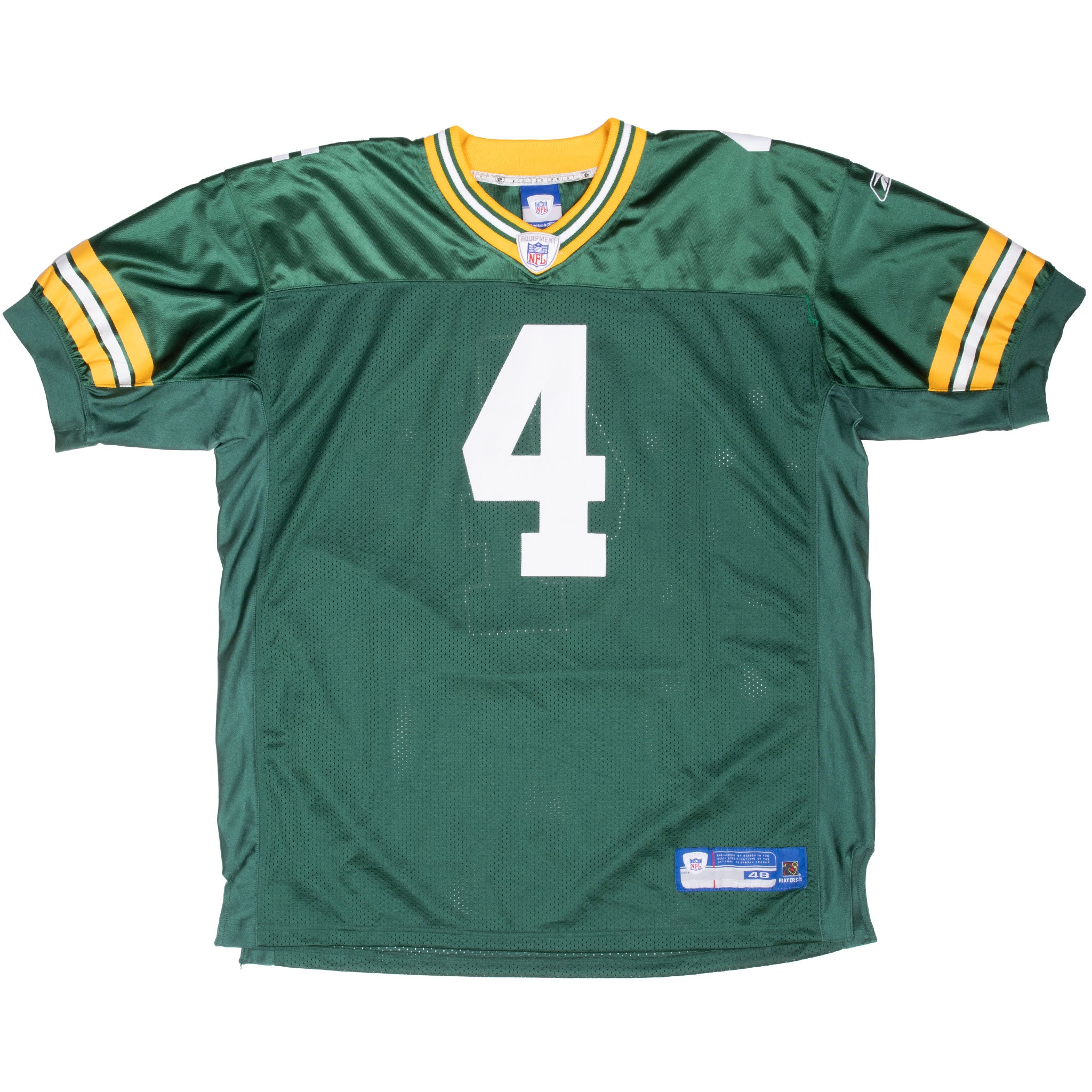 Vintage Nfl Green Bay Packers Brett Favre #4 Reebok On Field Jersey 2000S Size 48