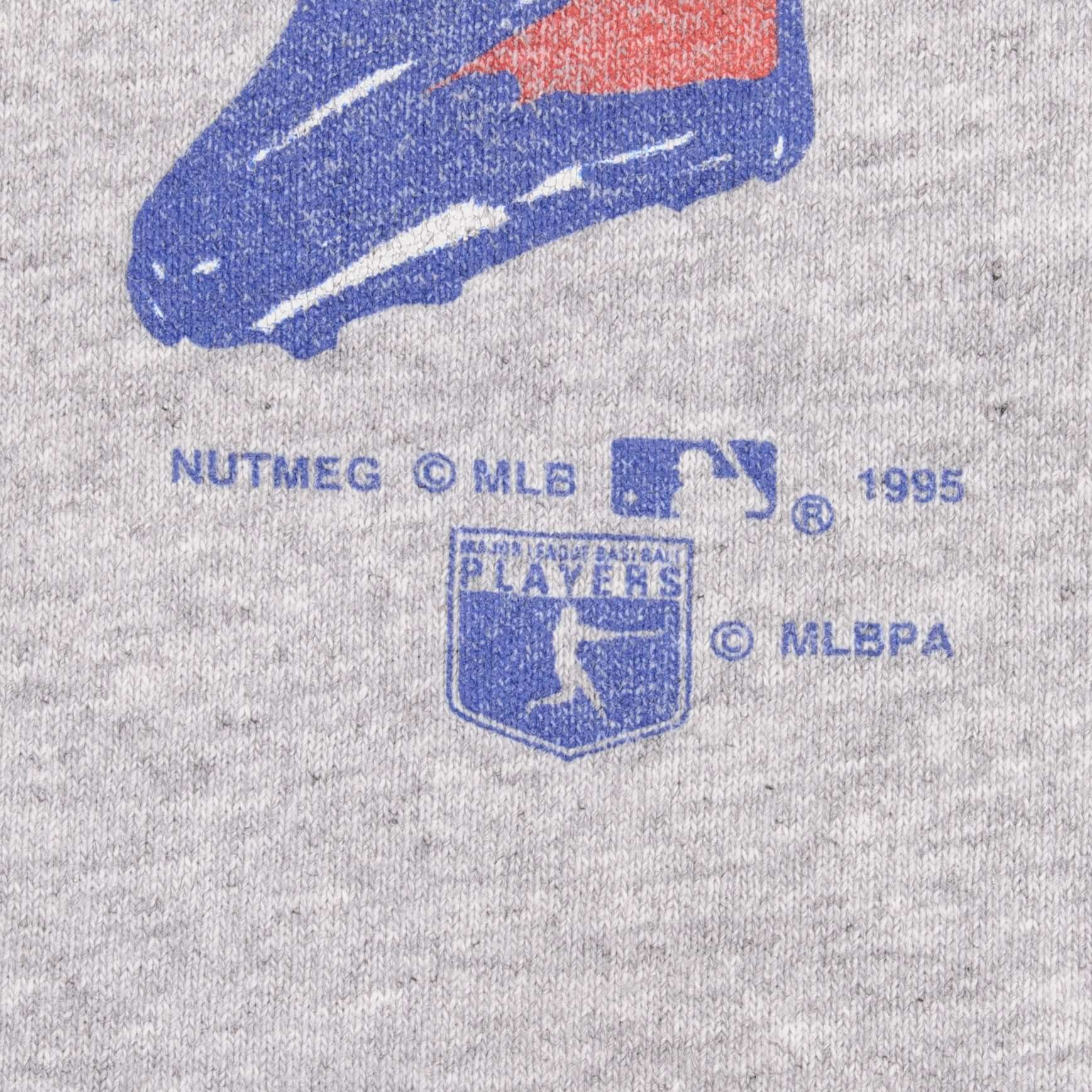 Vintage MLB Atlanta Braves World Champions 1995 Tee Shirt Size Medium Made In USA