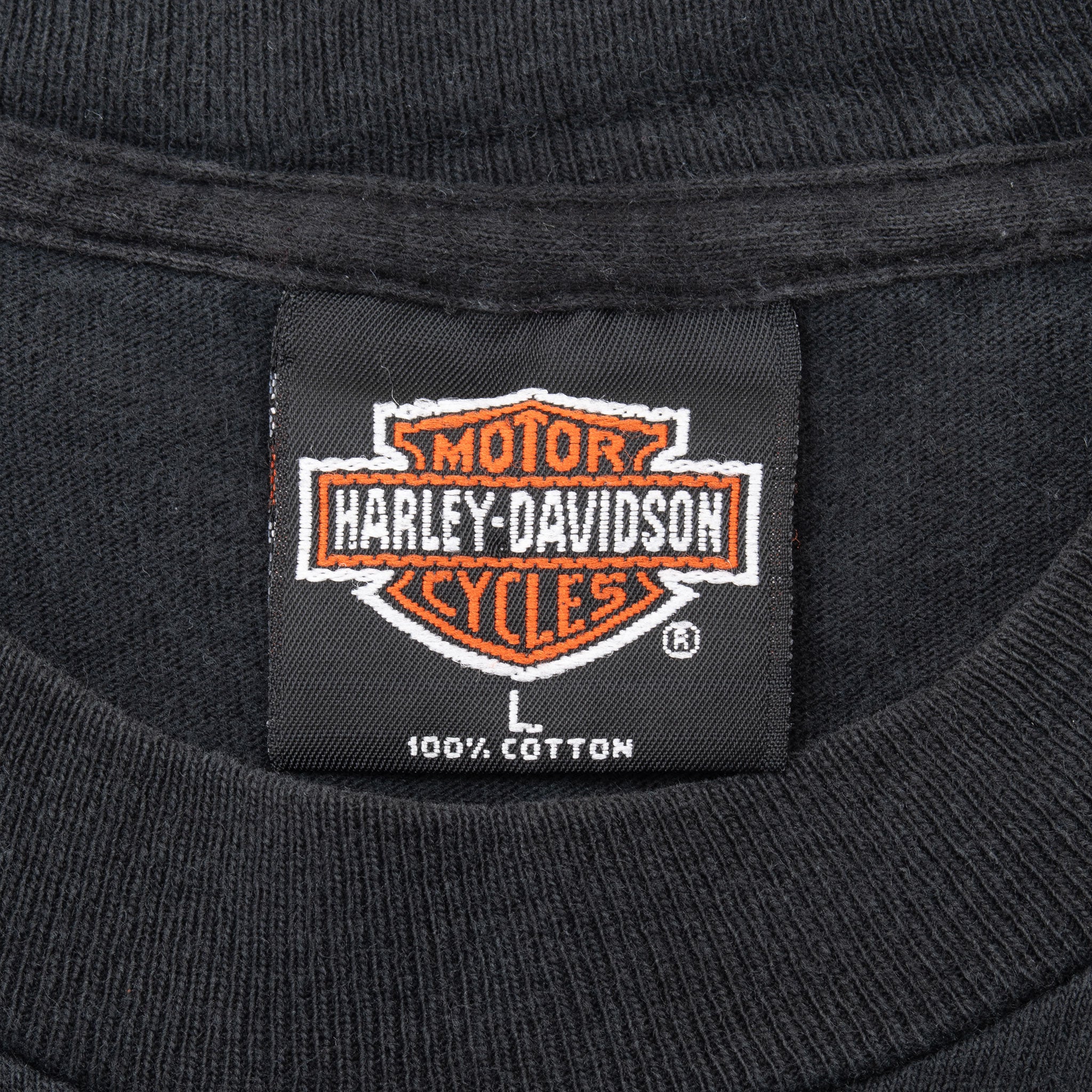 Vintage Harley Davidson Hot Spring Arkansas Tee Shirt 1998 Size Medium Made In Usa With Single Stitch Sleeves