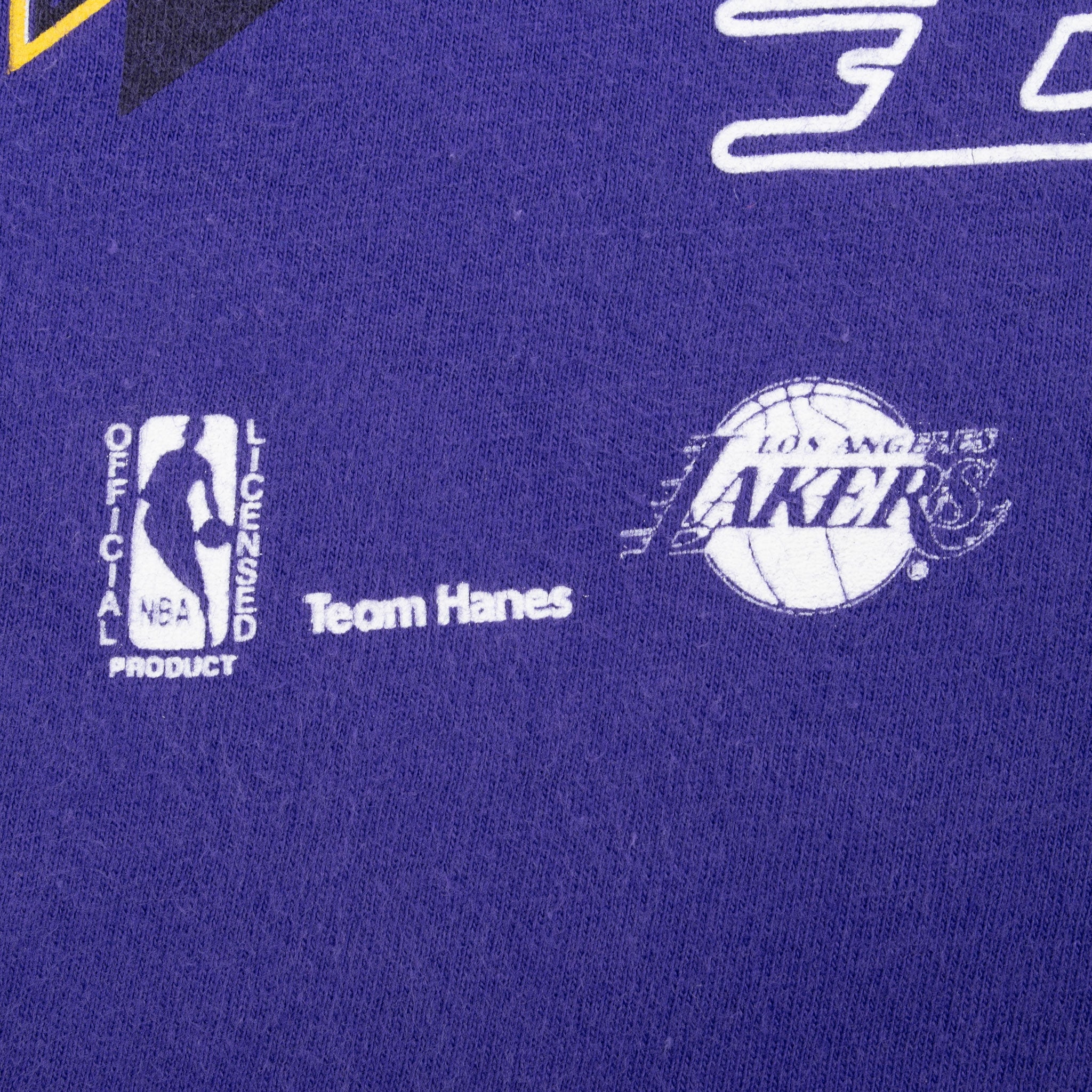 Vintage Nba Los Angeles Lakers 1990S Tee Shirt Xl Made Usa With Single Stitch Sleeves