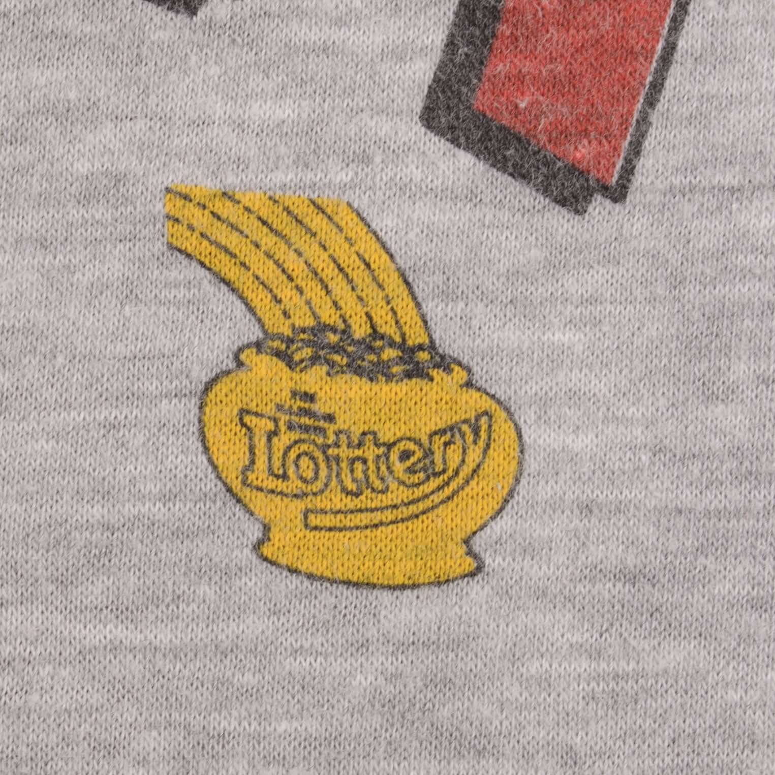 Vintage Chicago Bulls Hoopla 1980s Tee Shirt Size Medium Made In USA With Single Stitch Sleeves