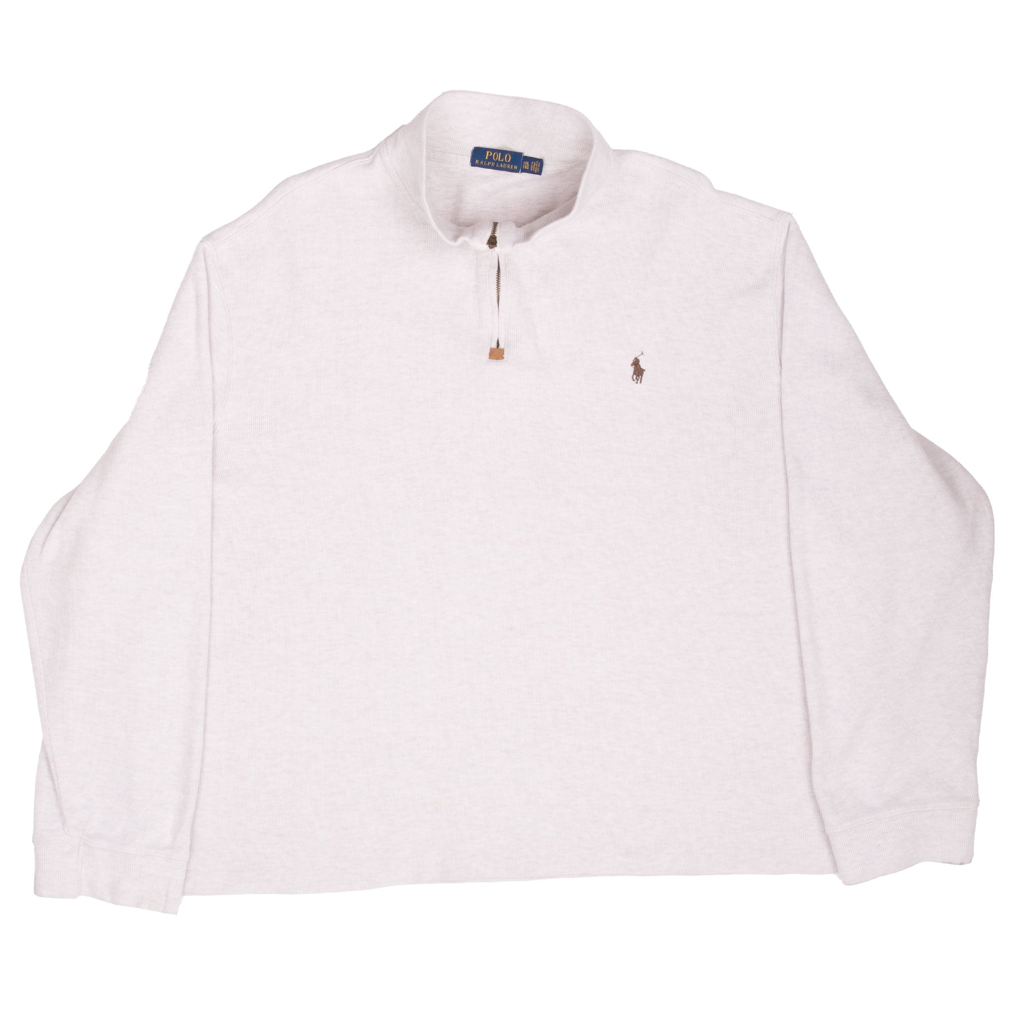 Polo Ralph Lauren Beige Quarter 1/4 Zip Sweater Size 2XL