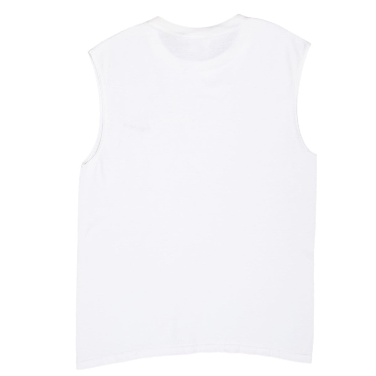 Back of plain white Nike sleeveless tank top