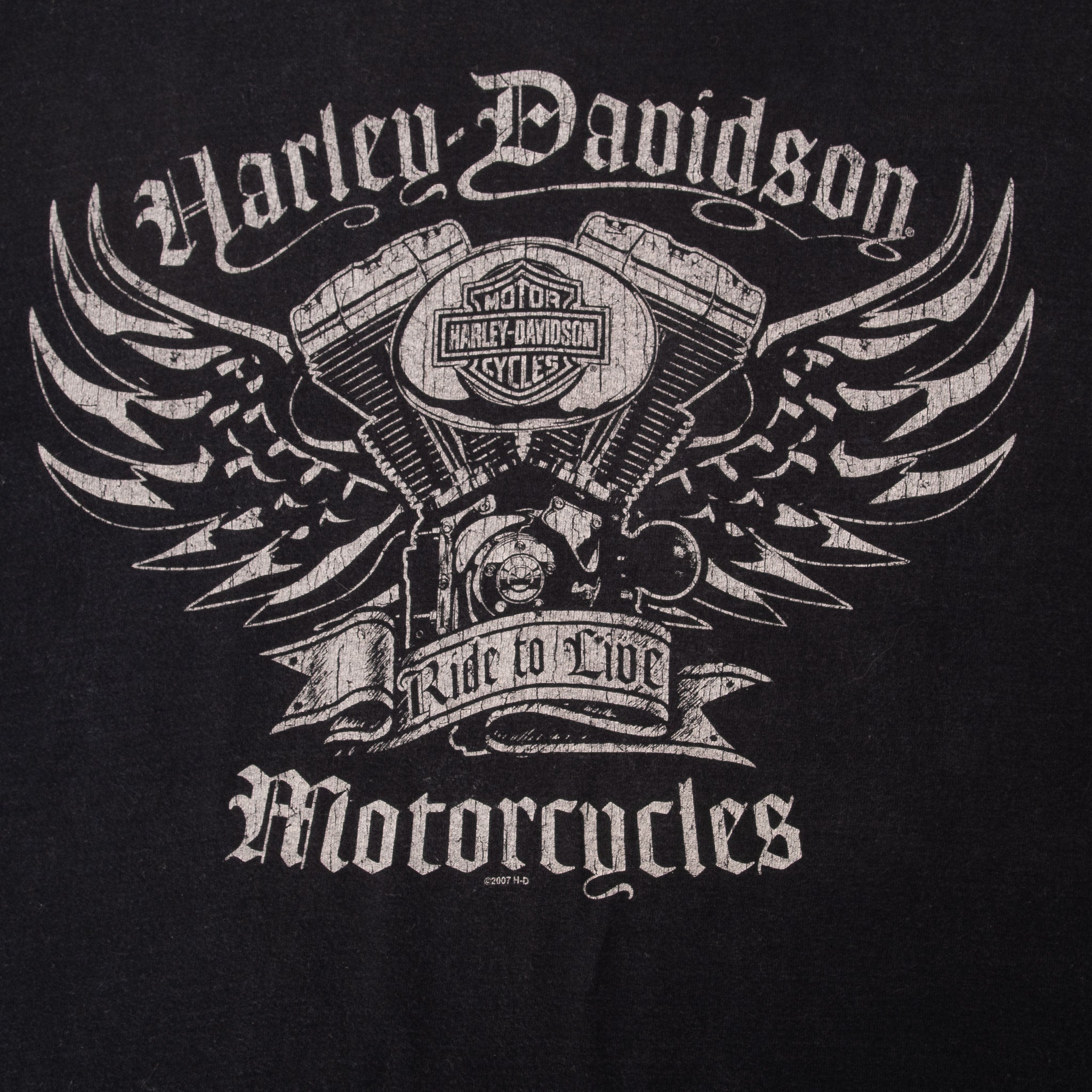 Vintage Harley Davidson Ketchikan Alaska 2007 Tee Shirt Size Large Made In Usa