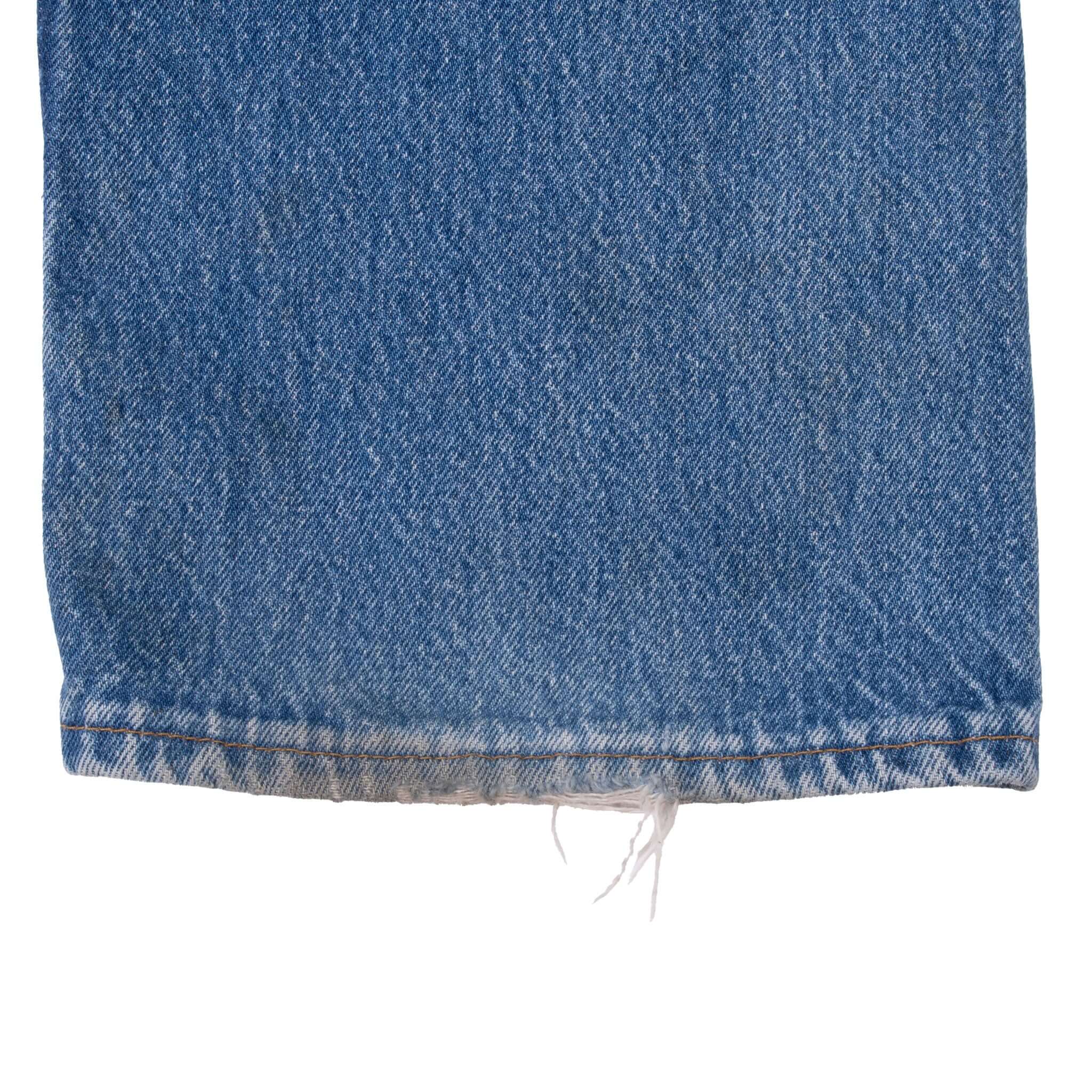 VINTAGE LEVIS 501 INDIGO BLUE JEANS 1980S SIZE 38X30 MADE IN USA