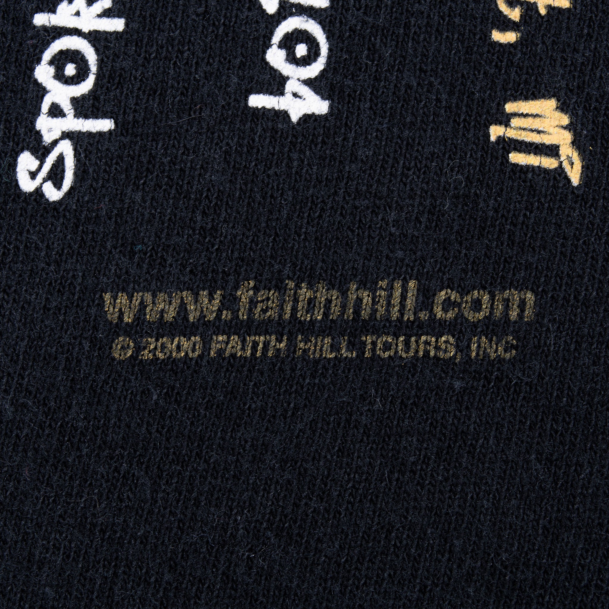 Vintage Faith Hill Tour Tee Shirt 2000 Size Large With Single Stitch Sleeves