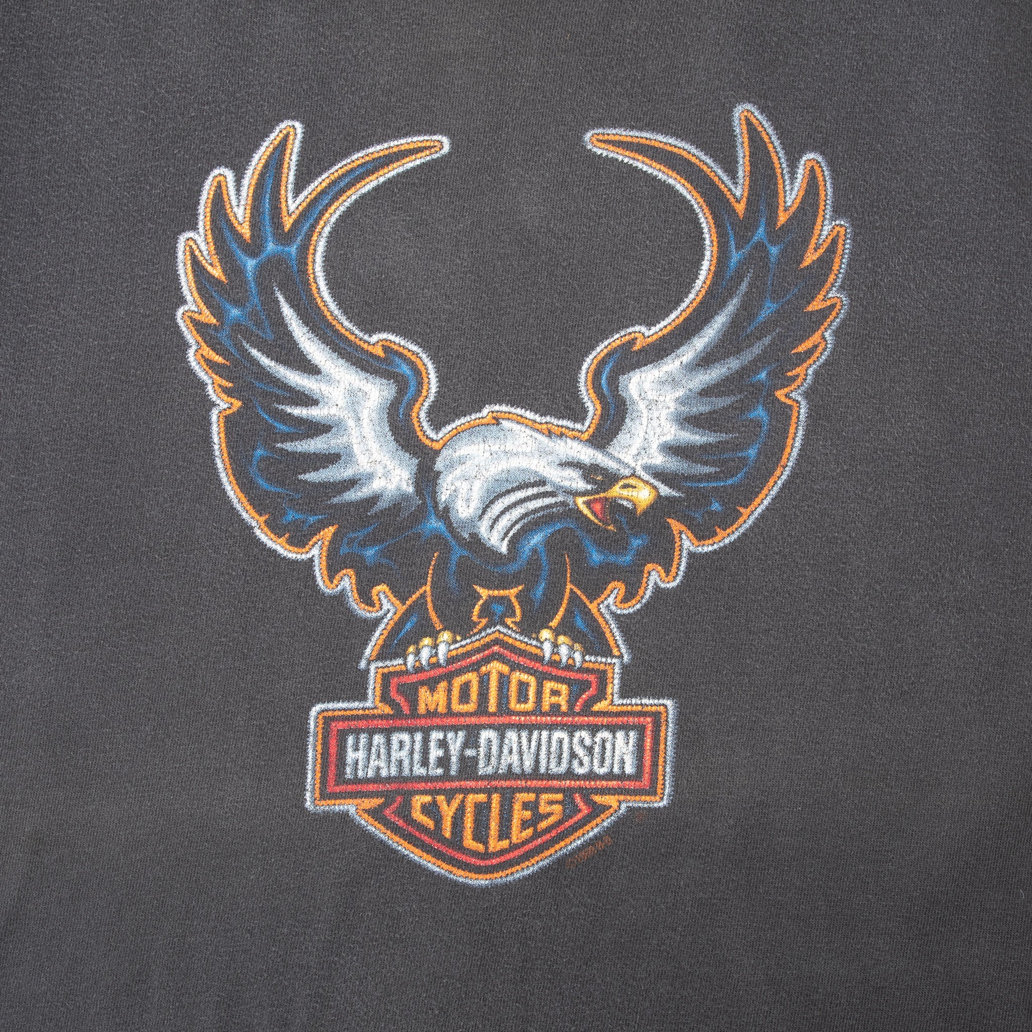 Vintage Harley Davidson Eagle 1998 Tee Shirt Size XL Made In Usa