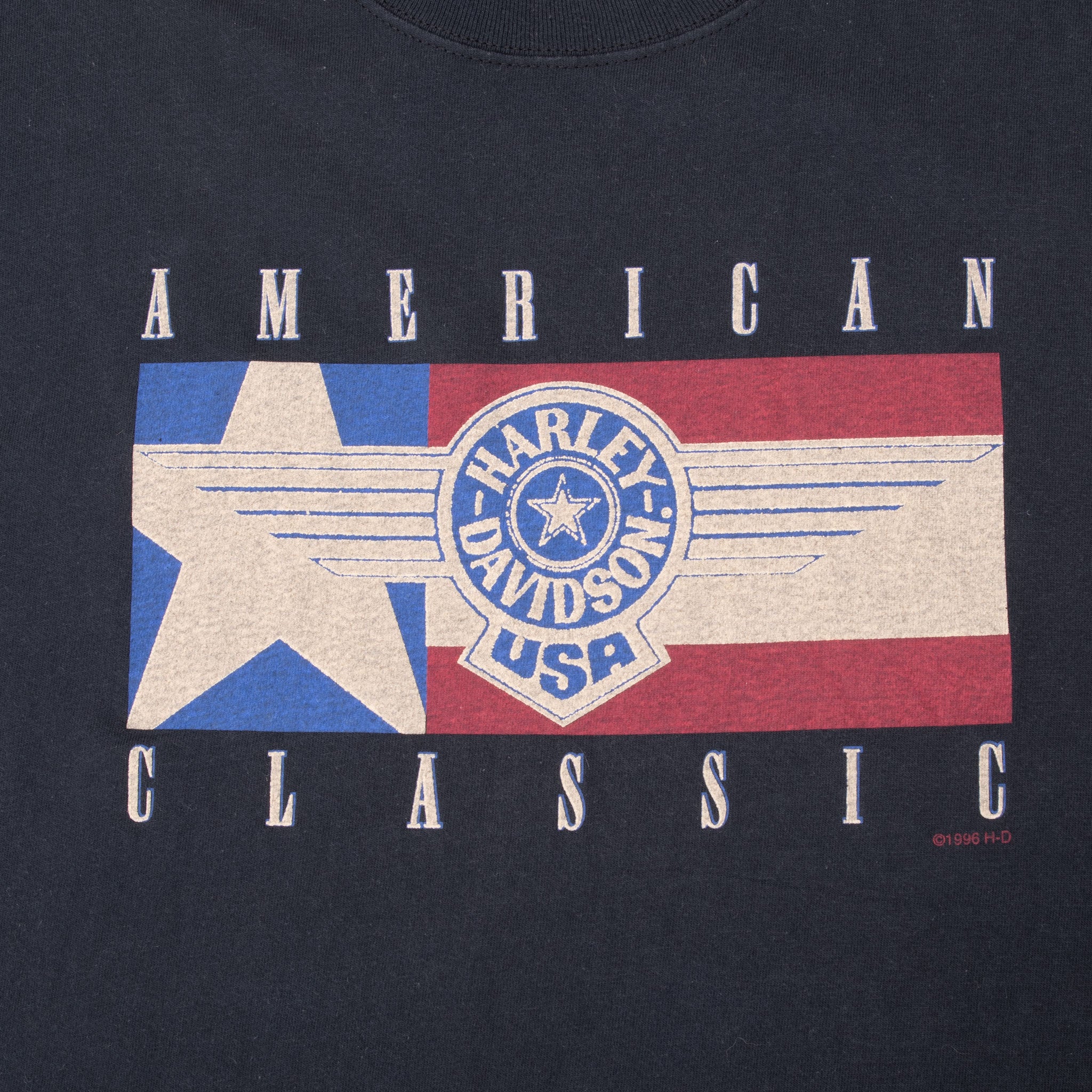 Vintage Harley Davidson American Classic Tee Shirt 1996 Size XL Made In Usa