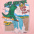 Vintage Surf Monster Niagara Fall Hobie Pink Tee Shirt 1987 Size Small Made In Usa With Single Stitch Sleeves