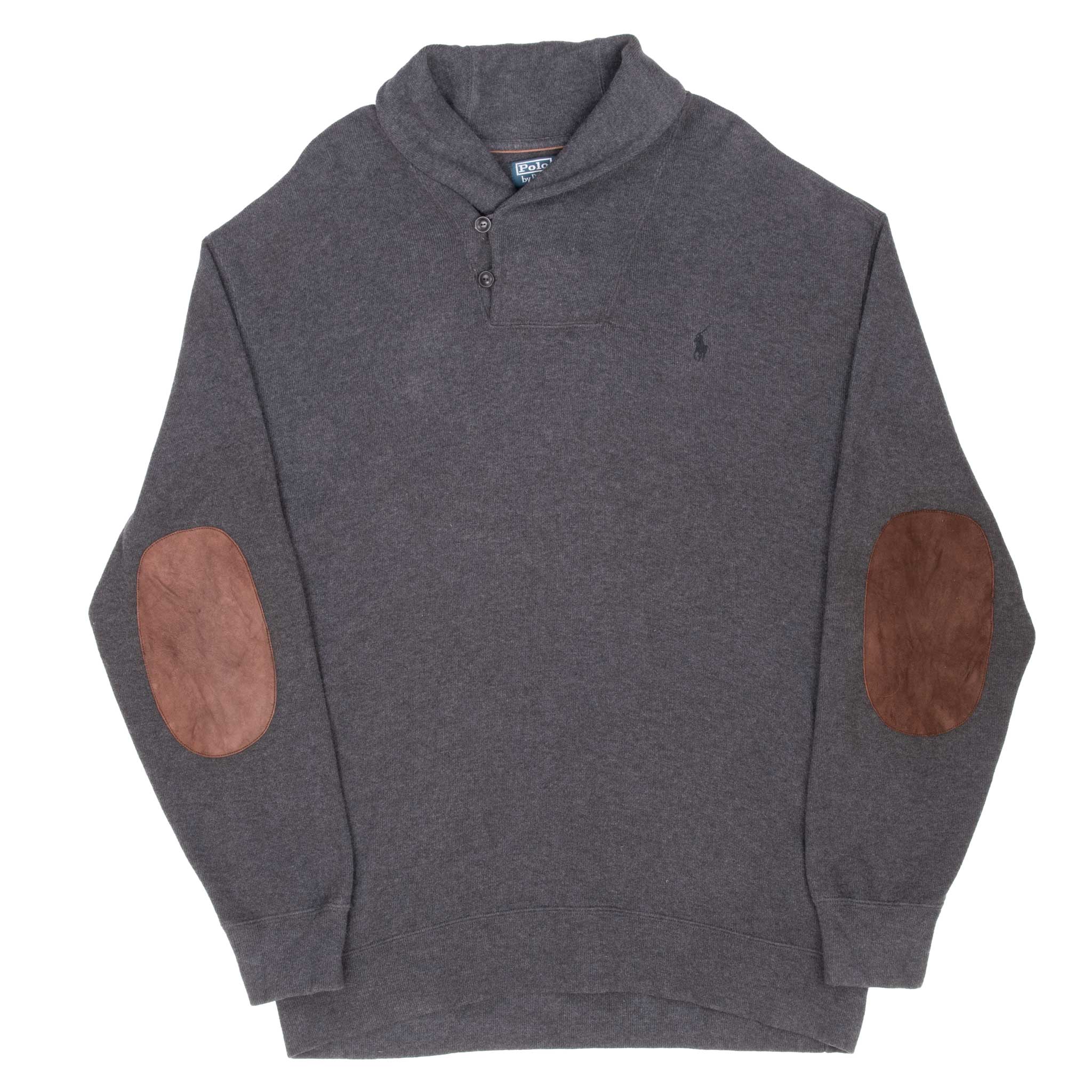 Vintage Polo Ralph Lauren Grey Sweater 1990S Size XL Tall