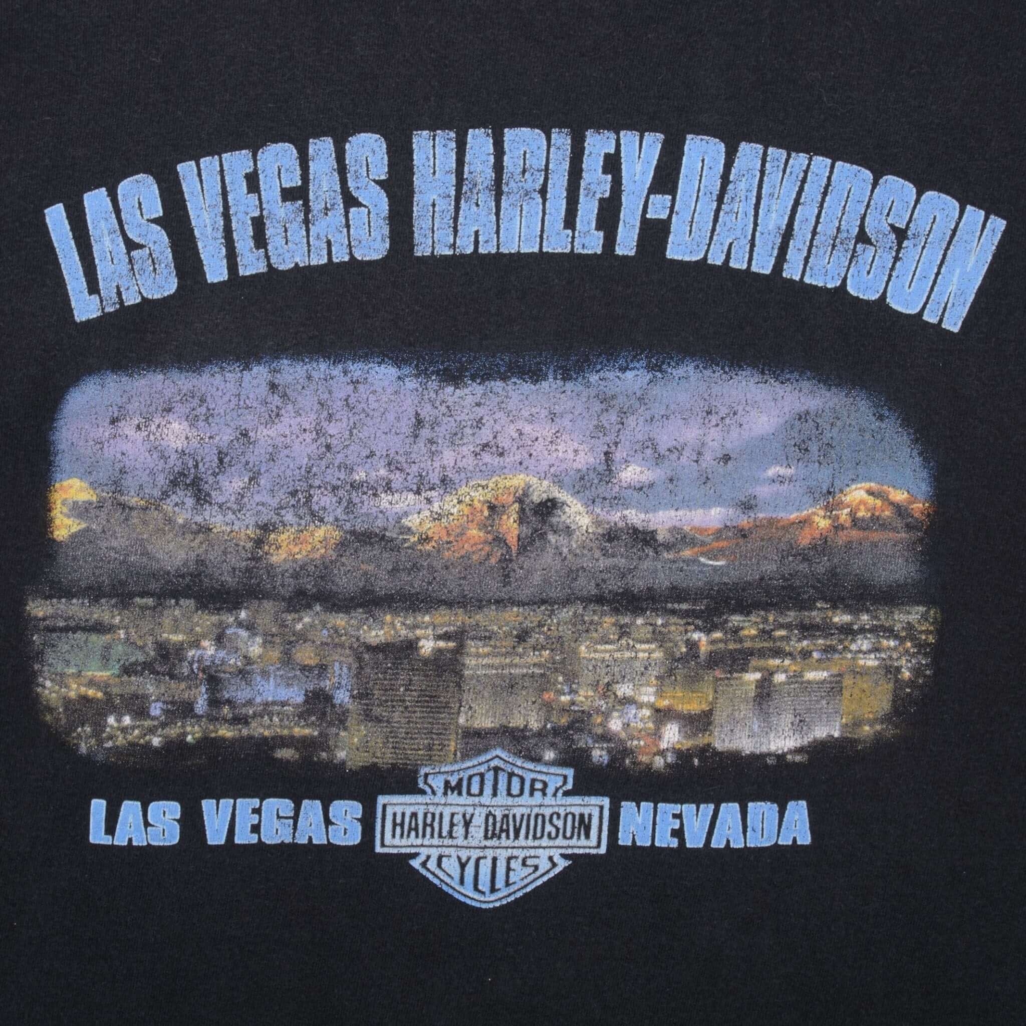 Vintage Harley Davidson Las Vegas Nevada 2008 Size XL Made In USA
