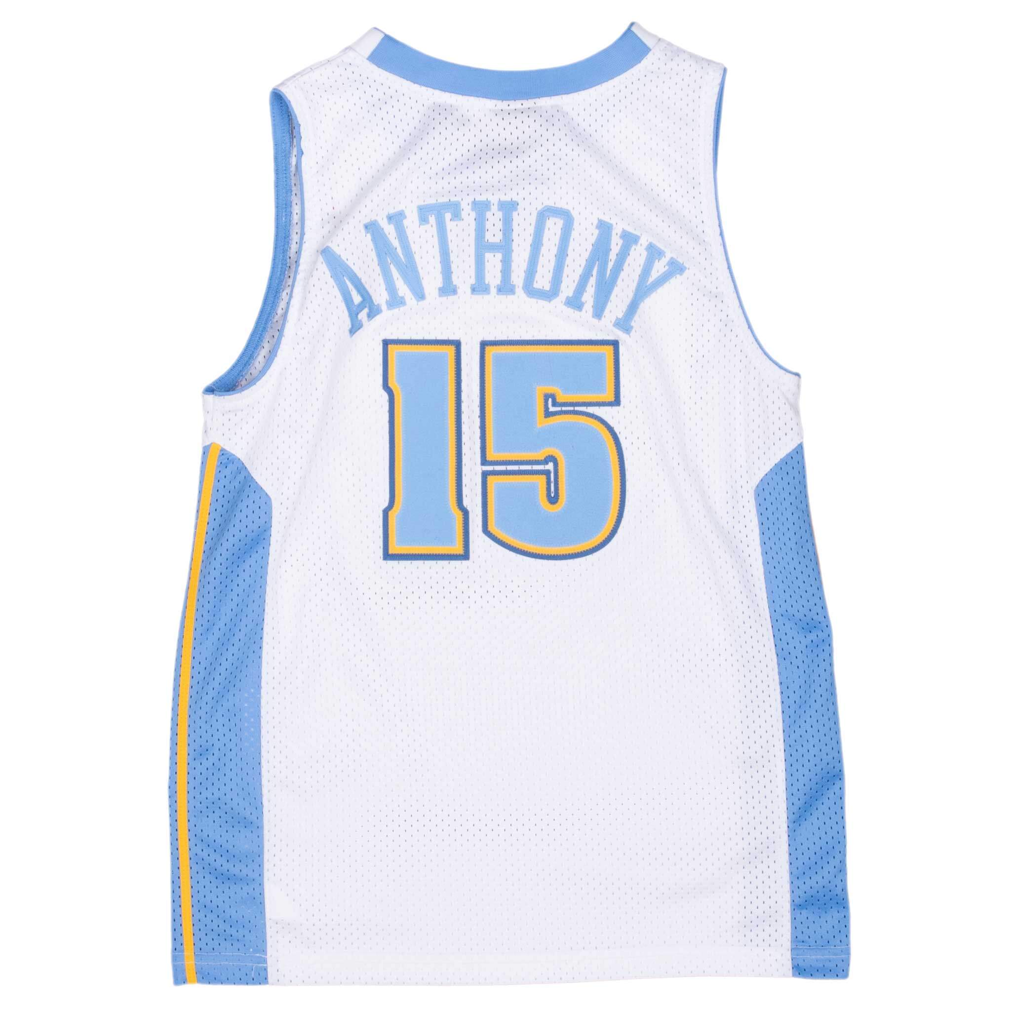 Vintage Nba Denver Nuggets Carmelo Anthony #15 Nike Jersey 2000S Size Medium Youth