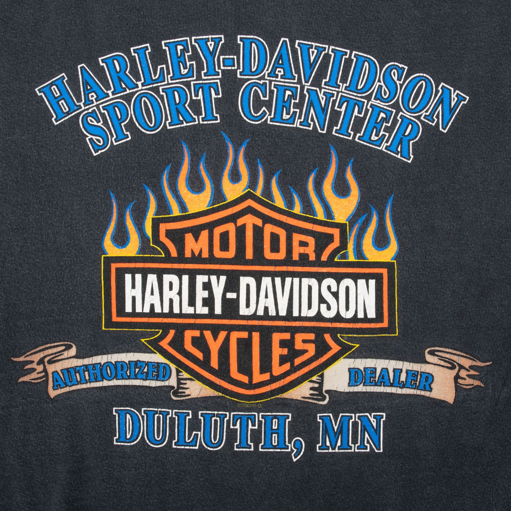 Vintage Harley Davidson Duluth Mn Tee Shirt 2001 Size XL Made In Usa