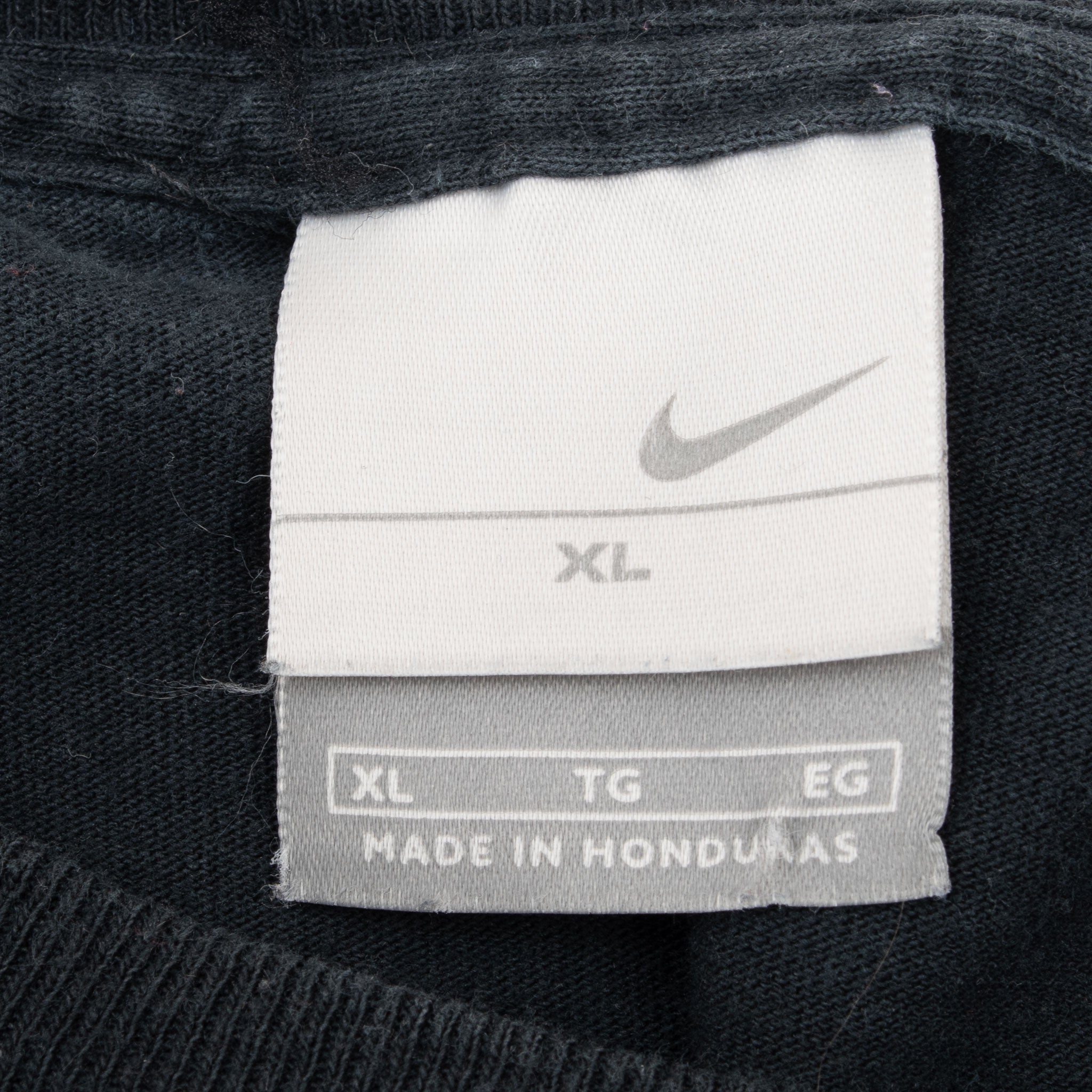 Vintage Nike Just Do It Black Tee Shirt 2000S Size XL