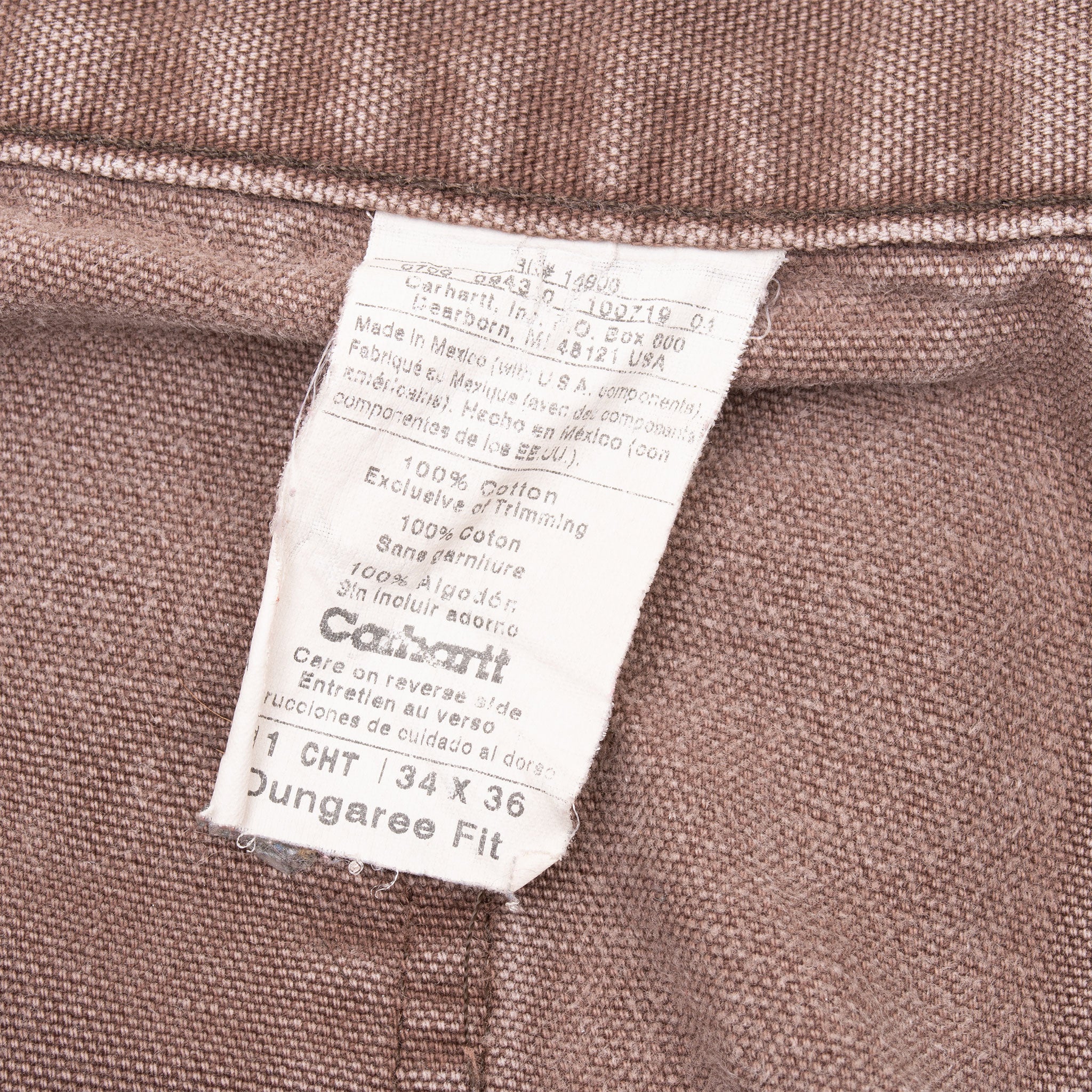 Vintage Carhartt Carpenter Brown B11 Cht Pants Size 34X34
Size On Tag 34X36 Actual Size 34X34