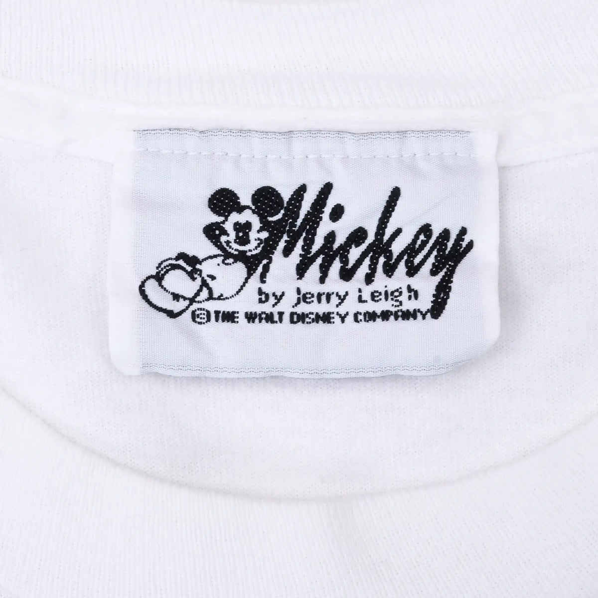 Close-up of Mickey Very Berry Designs Walt Disney Company neck label