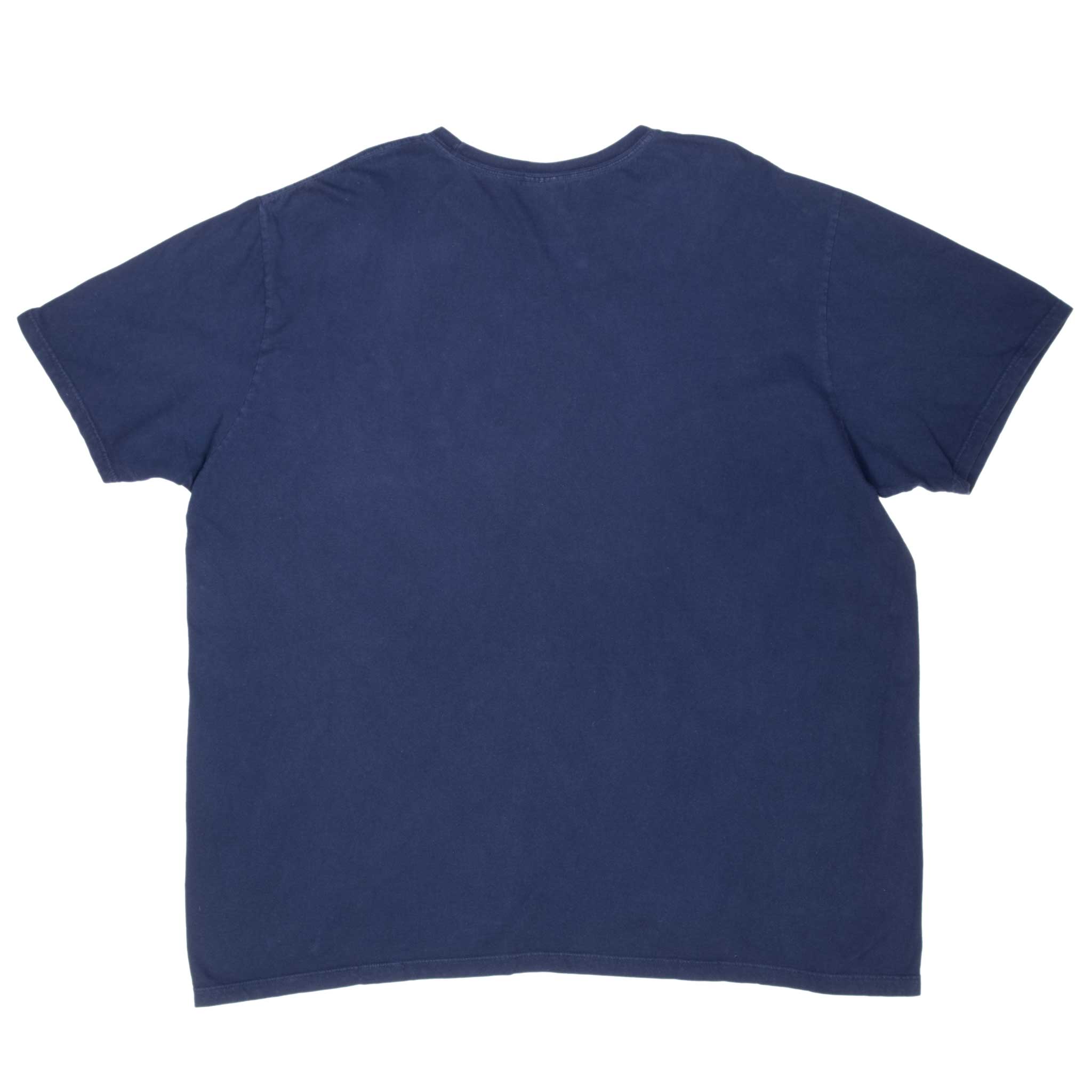 Vintage Polo Ralph Lauren Classic Navy Blue Tee Shirt 1990S Size 2XL