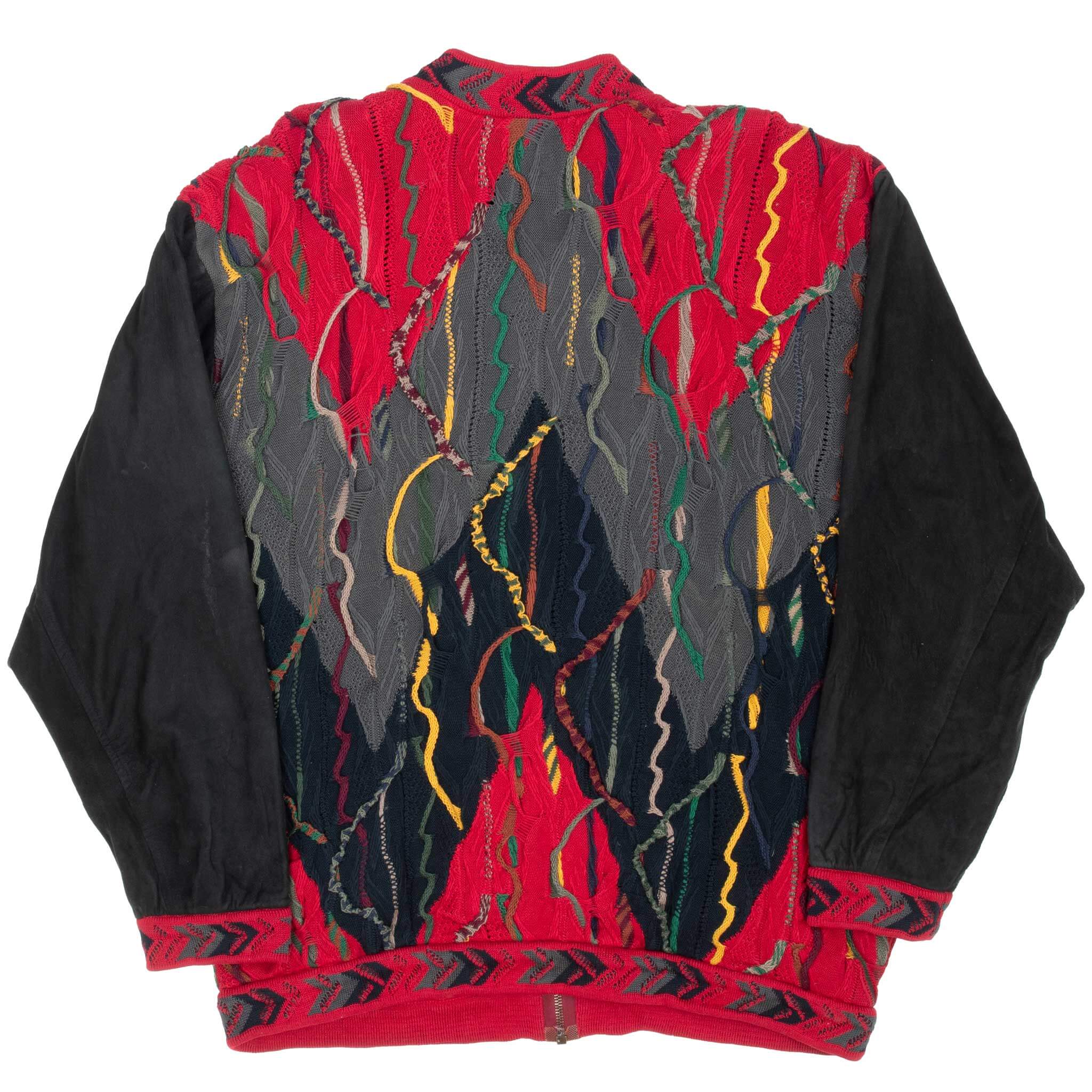 Beautiful And Colorful Vintage Coogi Cardigan Full Zip Jacket 1990S Made In Australia