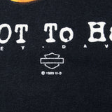 Vintage Harley Davidson Too Hot To Handle 1999 Tee Shirt Size Medium Made In Usa