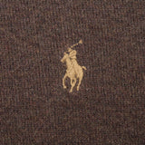 Vintage Polo Ralph Lauren Brown Quarter Zip Sweatshirt Size Large 1990S