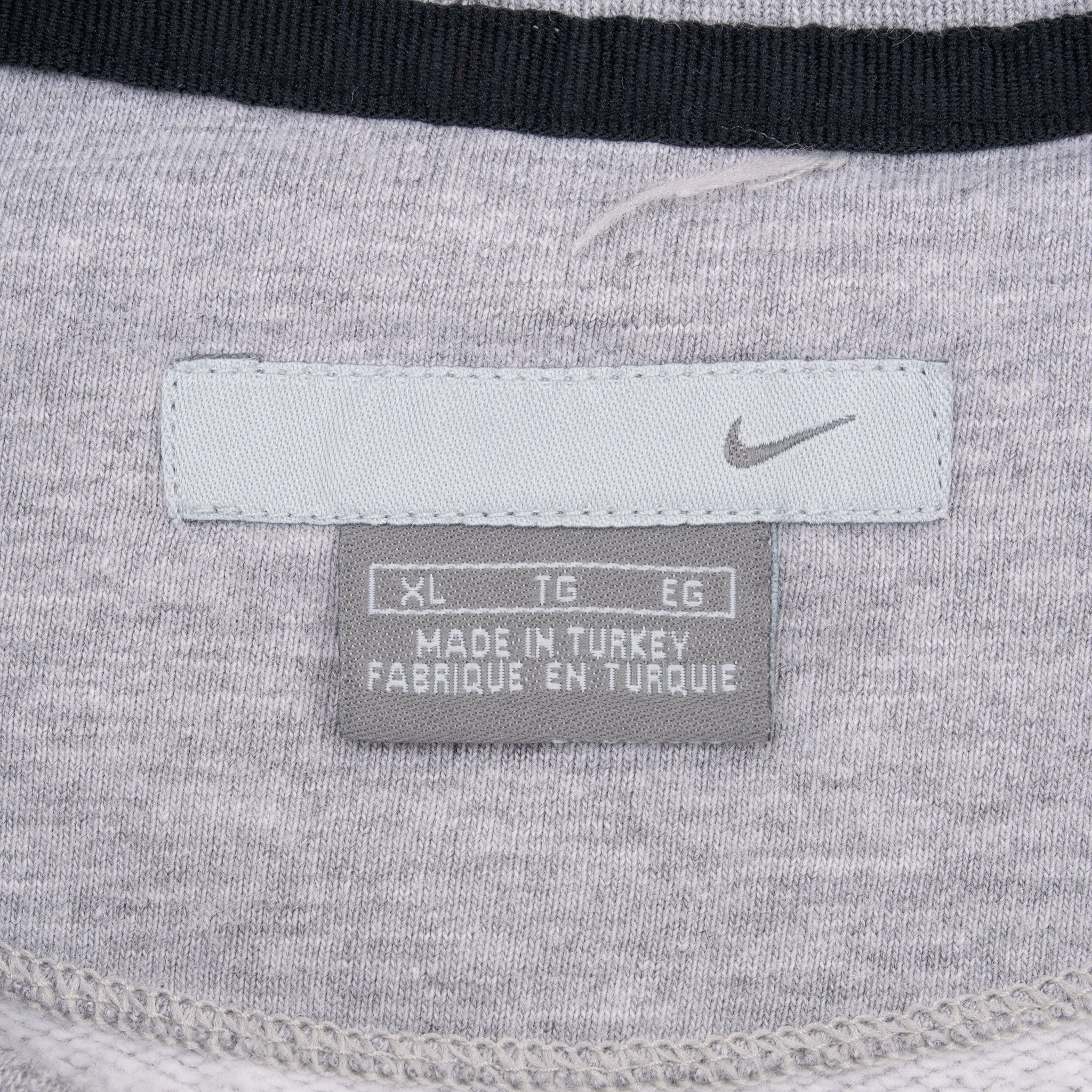 Vintage Nike Classic Swoosh Grey Sweatshirt 2000S Size XL