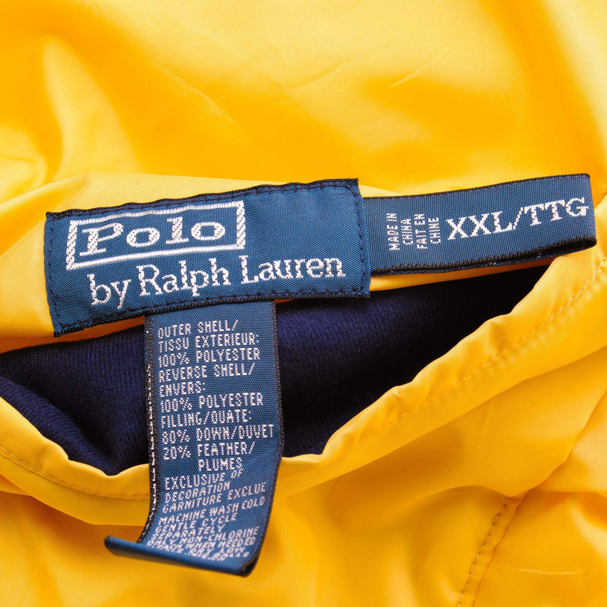 Vintage Deadstock Reversible Polo Ralph Lauren Sleeveless Puffer Jacket 90S Size 2XL TTG