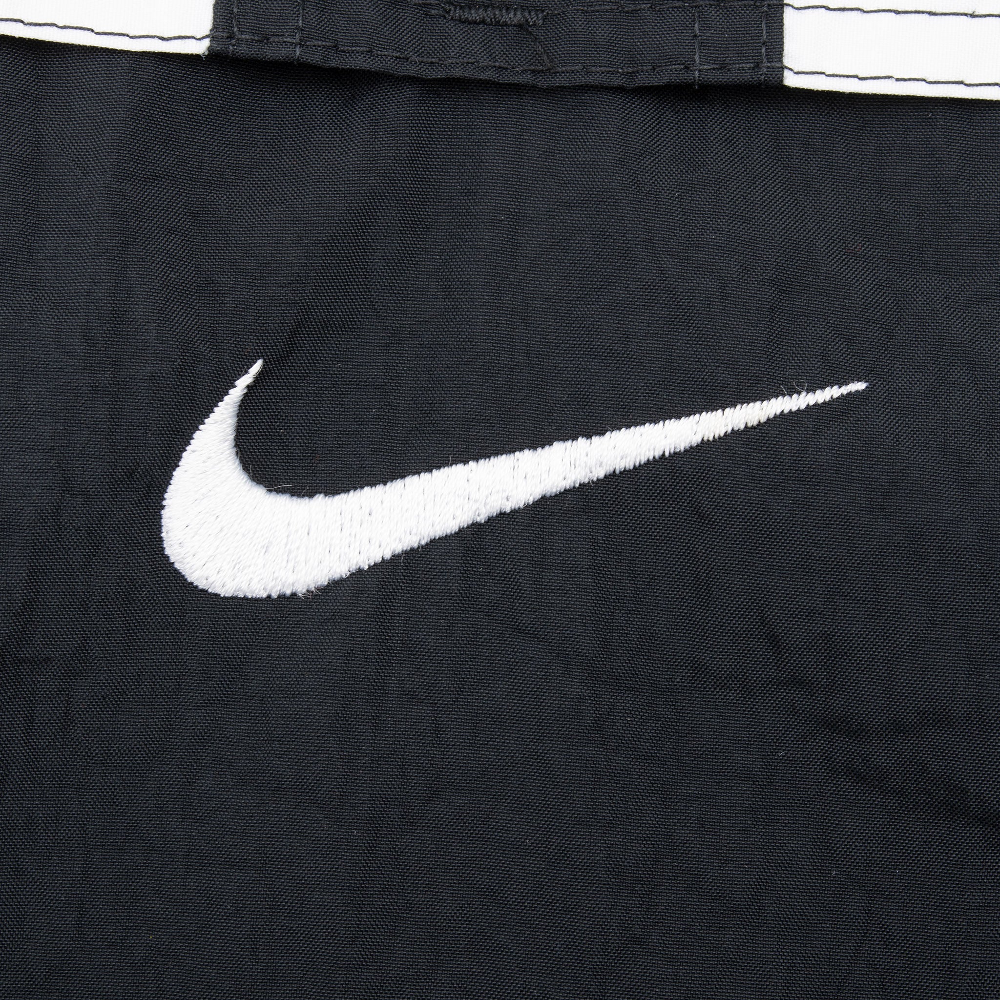 Vintage Nike Center Swoosh Black Pullover Windbreaker Jacket 1990S Size XL