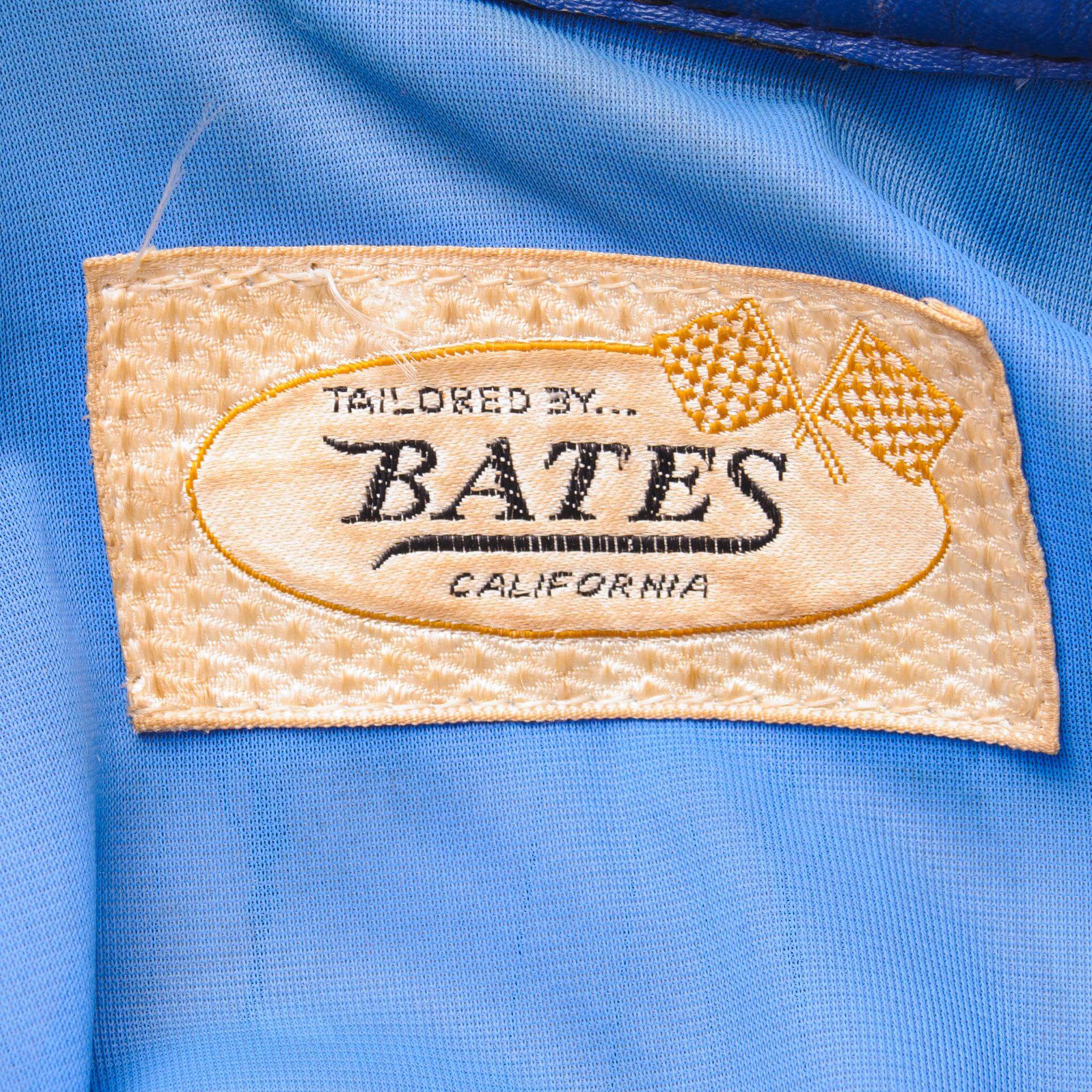 Vintage Bates Marty Calabra 39 Racing Leather Jacket 1970S Size Medium