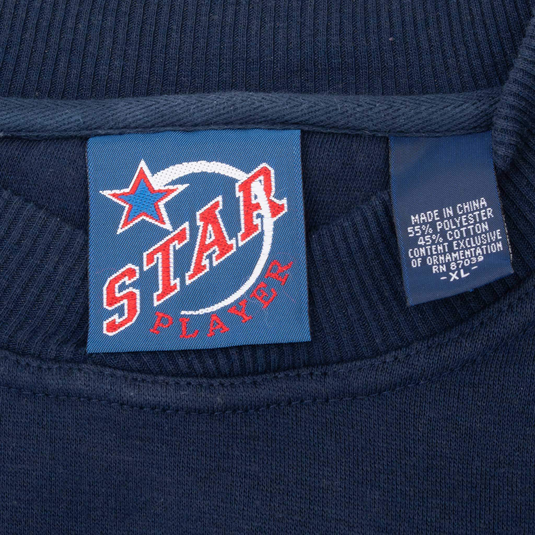 Vintage Ncaa Notre Dame University Fighting Irish Blue Sweatshirt 1990S Size XL