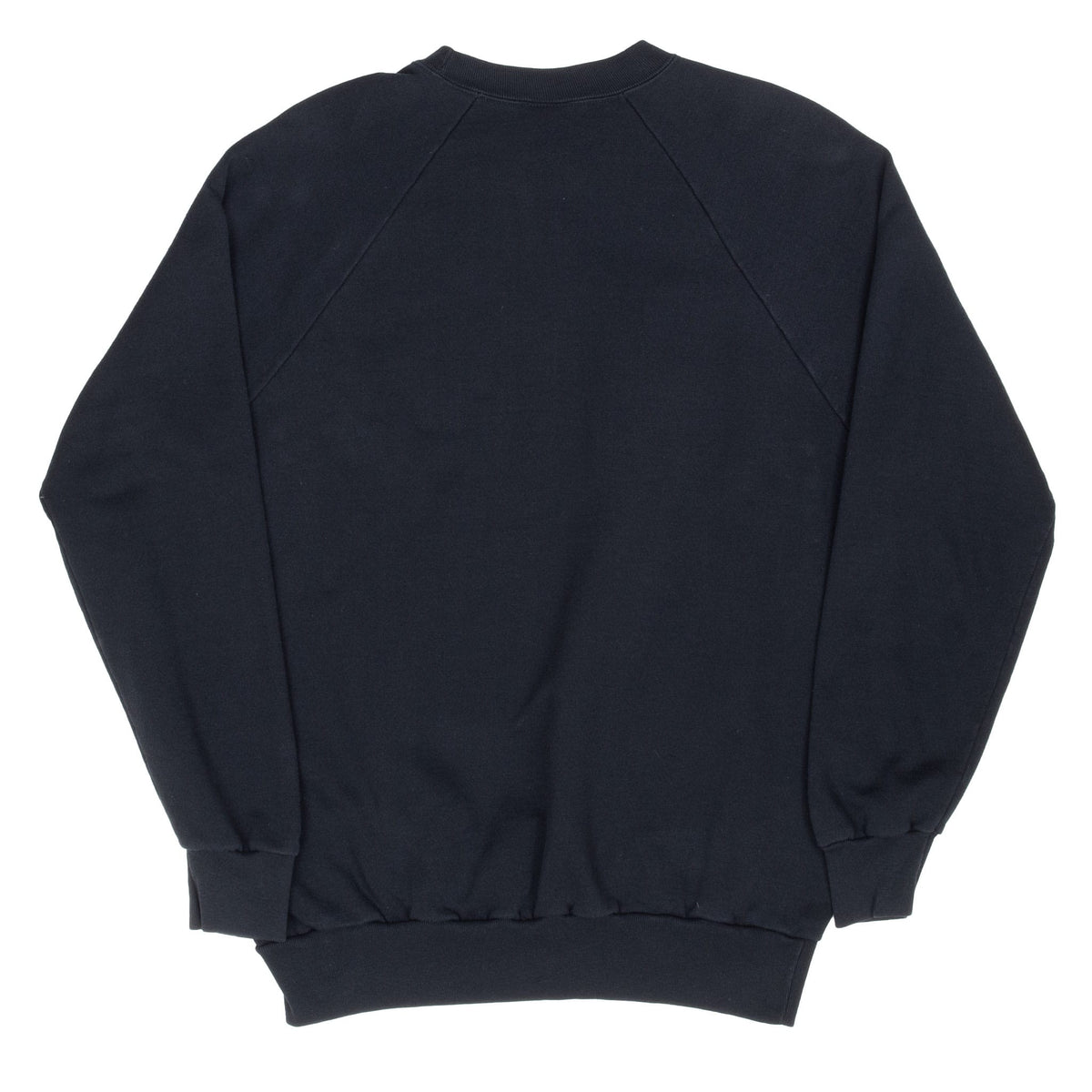 Back of black Hard Rock Cafe New Orleans sweatshirt with plain raglan design