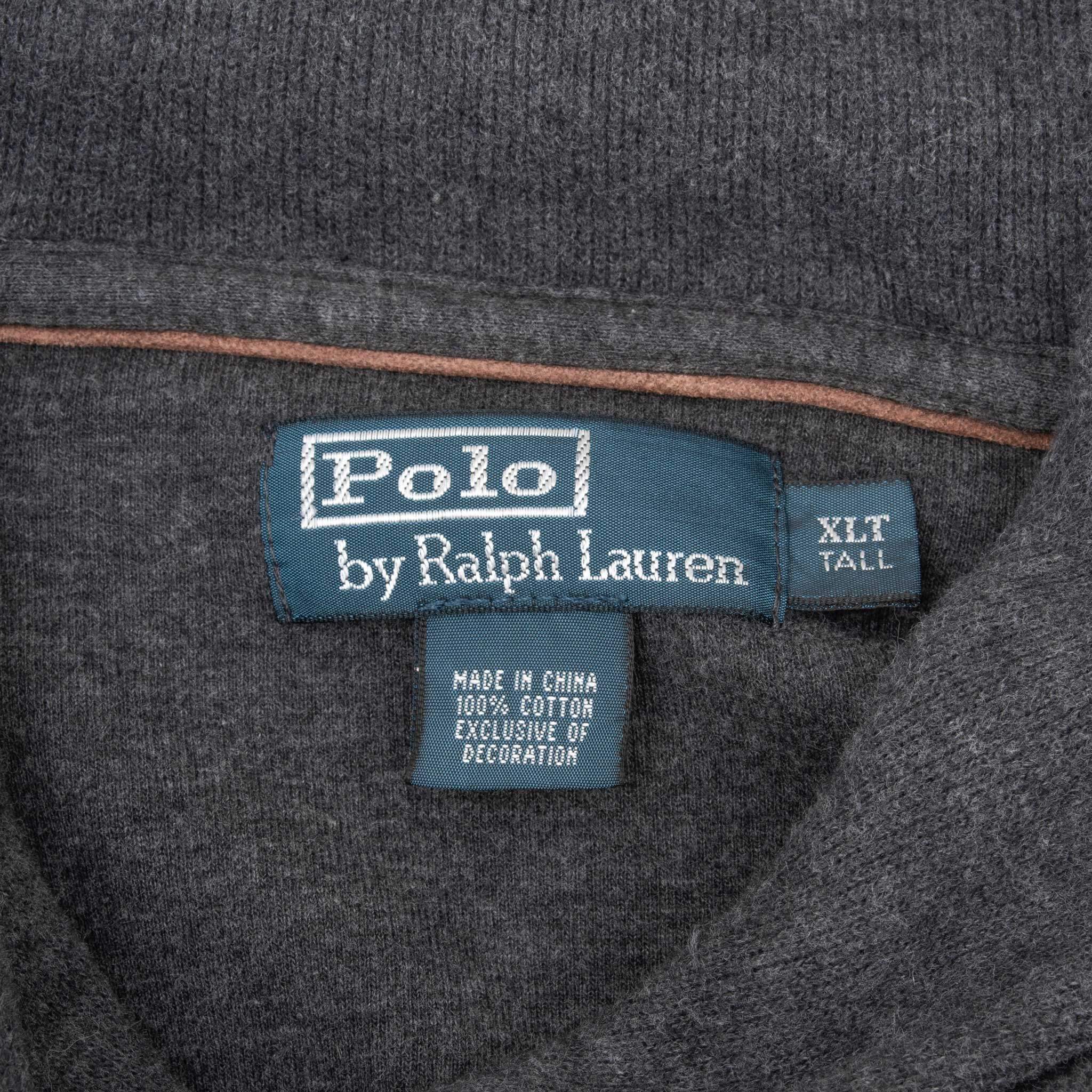 Vintage Polo Ralph Lauren Grey Sweater 1990S Size XL Tall