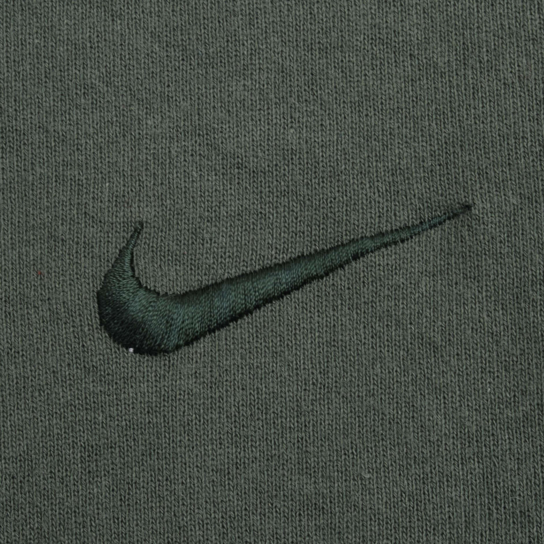 Vintage Pine Green Nike Swoosh Sweatshirt 1990S Size XL Made In USA