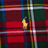 Vintage Polo Ralph Lauren Scottish Plaid Quarter 1/4 Zip Sweater Size 2XL
